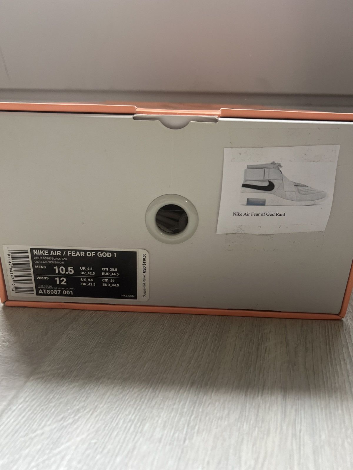 Fear of God × Nike Nike Air Fear of God Raid Size US 10.5 / EU 43-44 - 9 Thumbnail