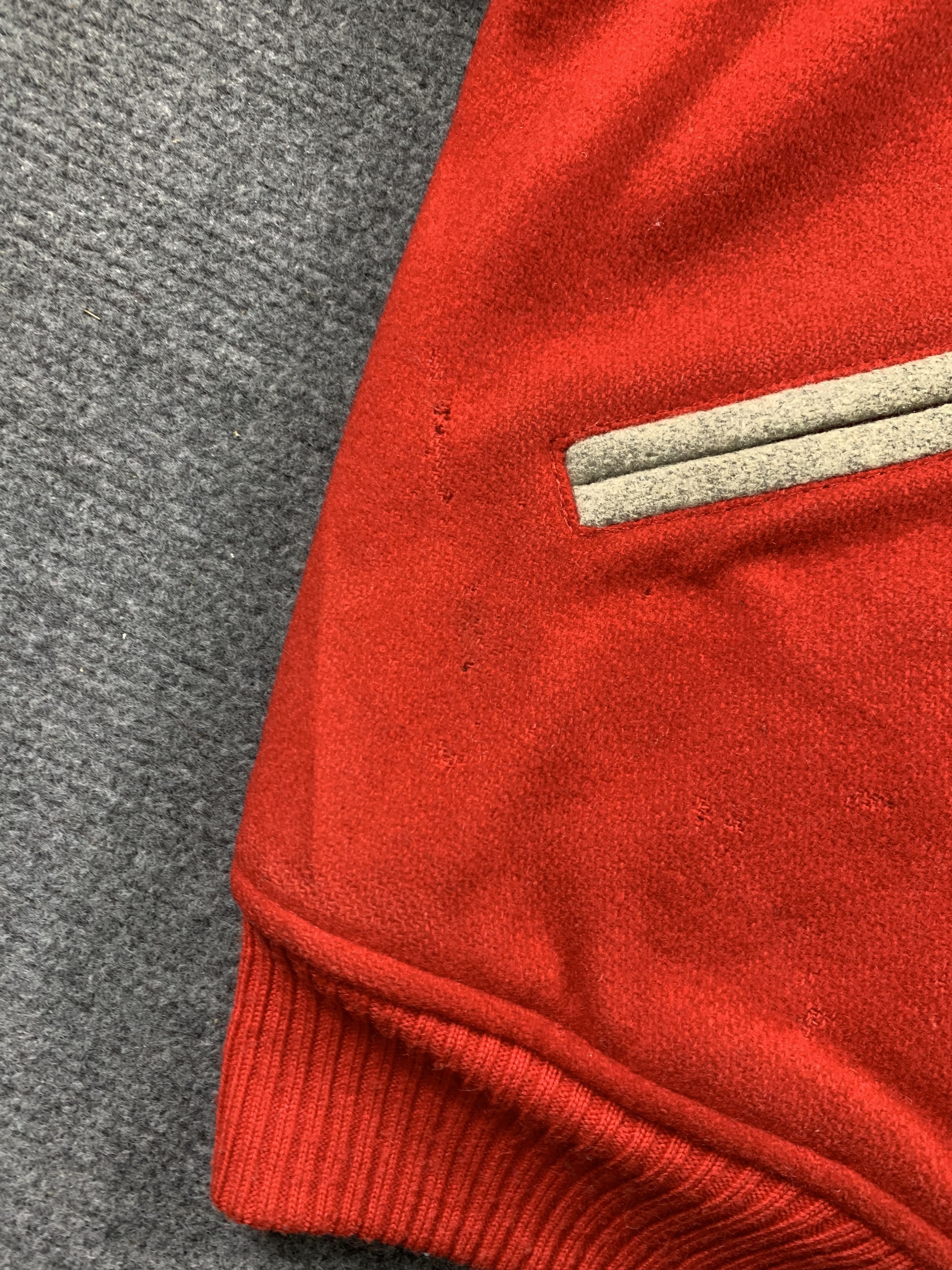 Japanese Brand Vintage Bests Racing ISAMU Button Up Wool Varsity Jacket Size US M / EU 48-50 / 2 - 13 Thumbnail