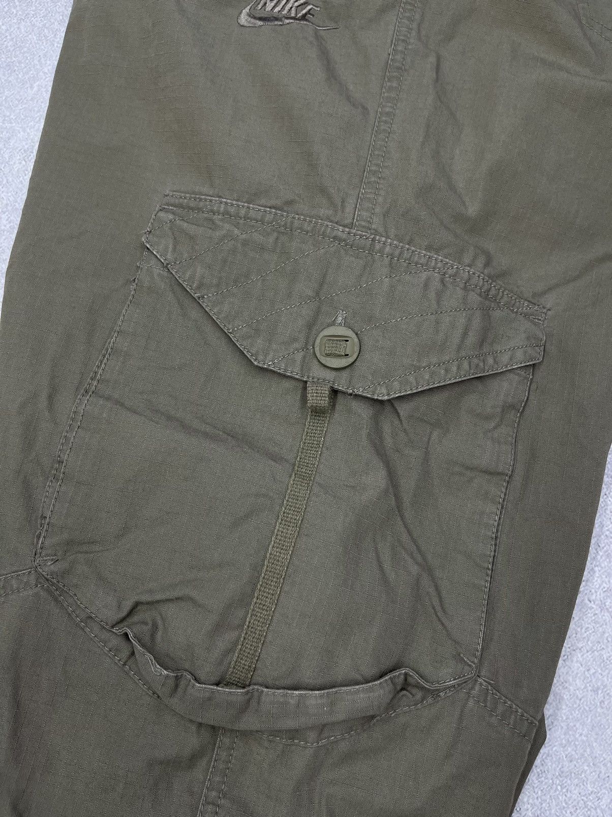 Vintage Nike Cargo Pants Grey Y2K Drill ACG Nylon TN
