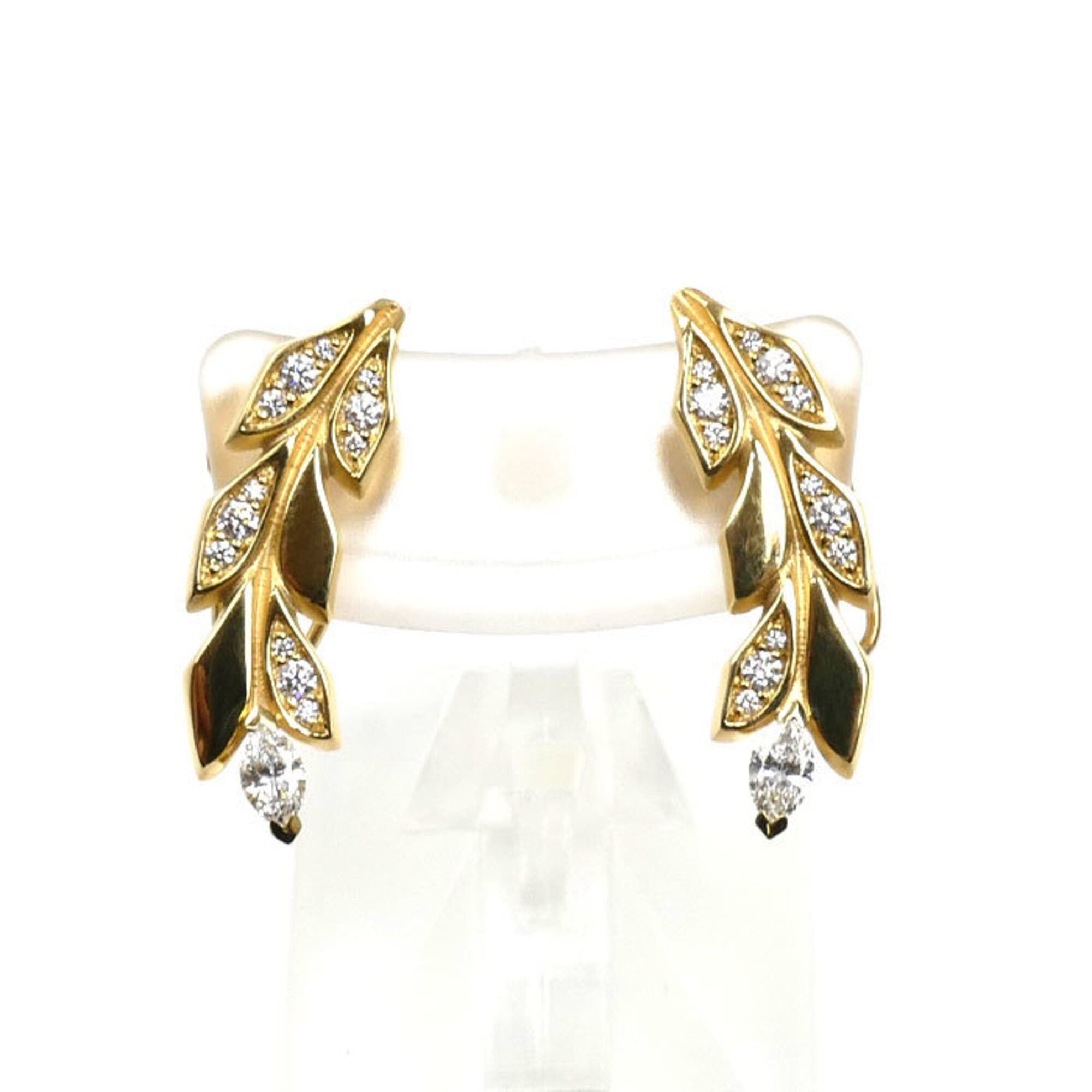 Tiffany & Co. TIFFANY&Co. Tiffany Victoria Vine Earrings, 0.165ct Diamonds, 5.6g, Women's Size ONE SIZE - 1 Thumbnail