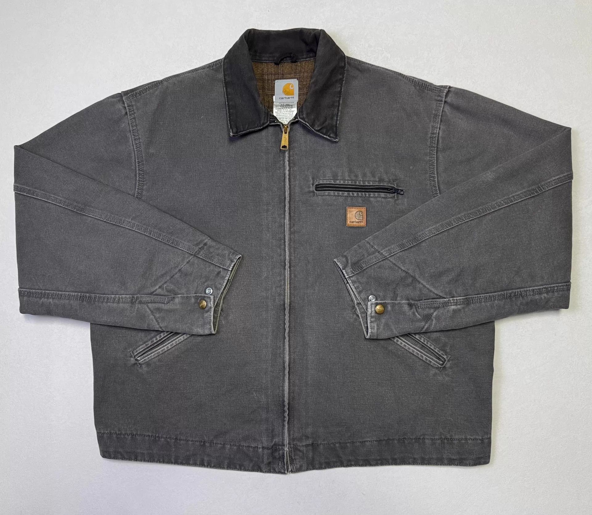 Carhartt Vintage Carhartt J97 GVL Gray Detroit Jacket XL Size US XL / EU 56 / 4 - 1 Thumbnail