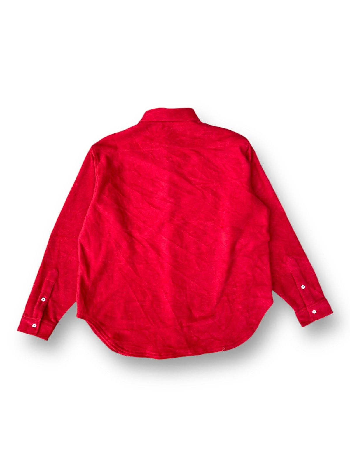 Polo Ralph Lauren × Vintage Vintage Polo Ralph Lauren Red Fleece Shirt Made in USA. #D4 Size US L / EU 52-54 / 3 - 4 Thumbnail