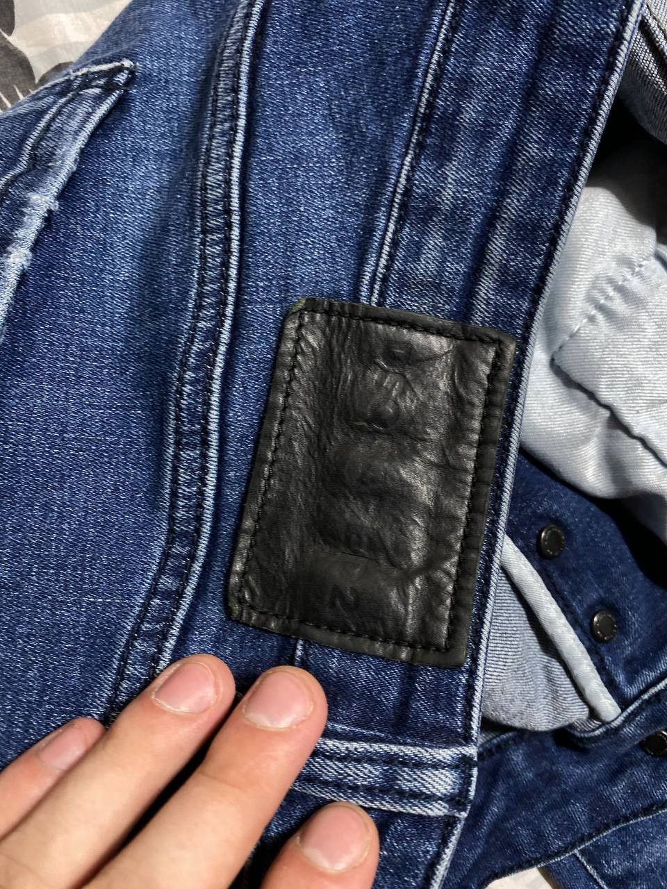 Dsquared2 × Japanese Brand Crazy Crash Dirty Baggy Faded Jean Japan Avant Garde Style Size US 32 / EU 48 - 3 Thumbnail