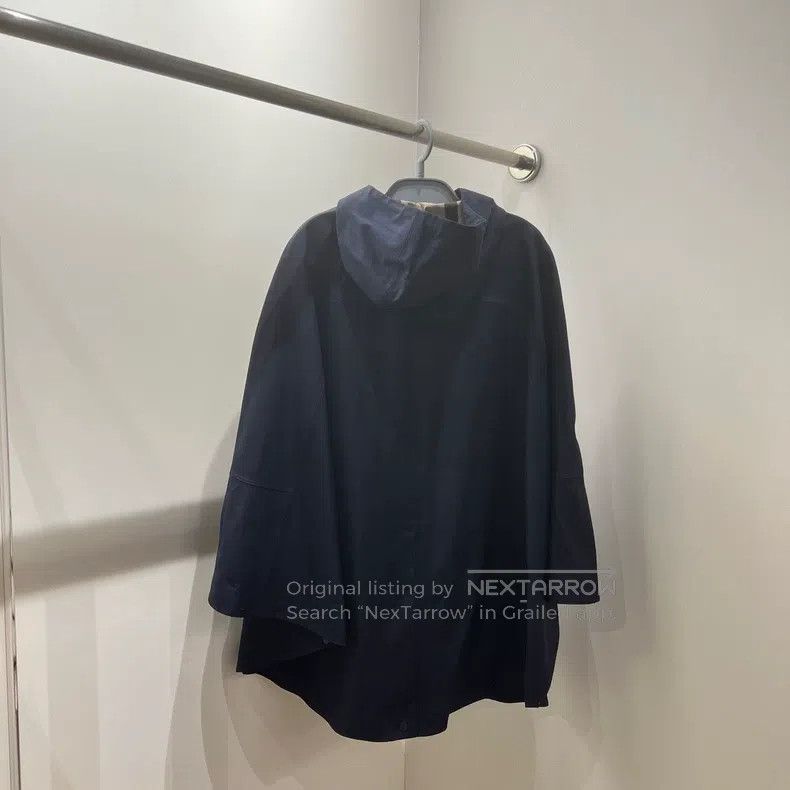 Hermes Hermes Cotton Blended Hooded Cloak Cape Size S / US 4 / IT 40 - 2 Thumbnail