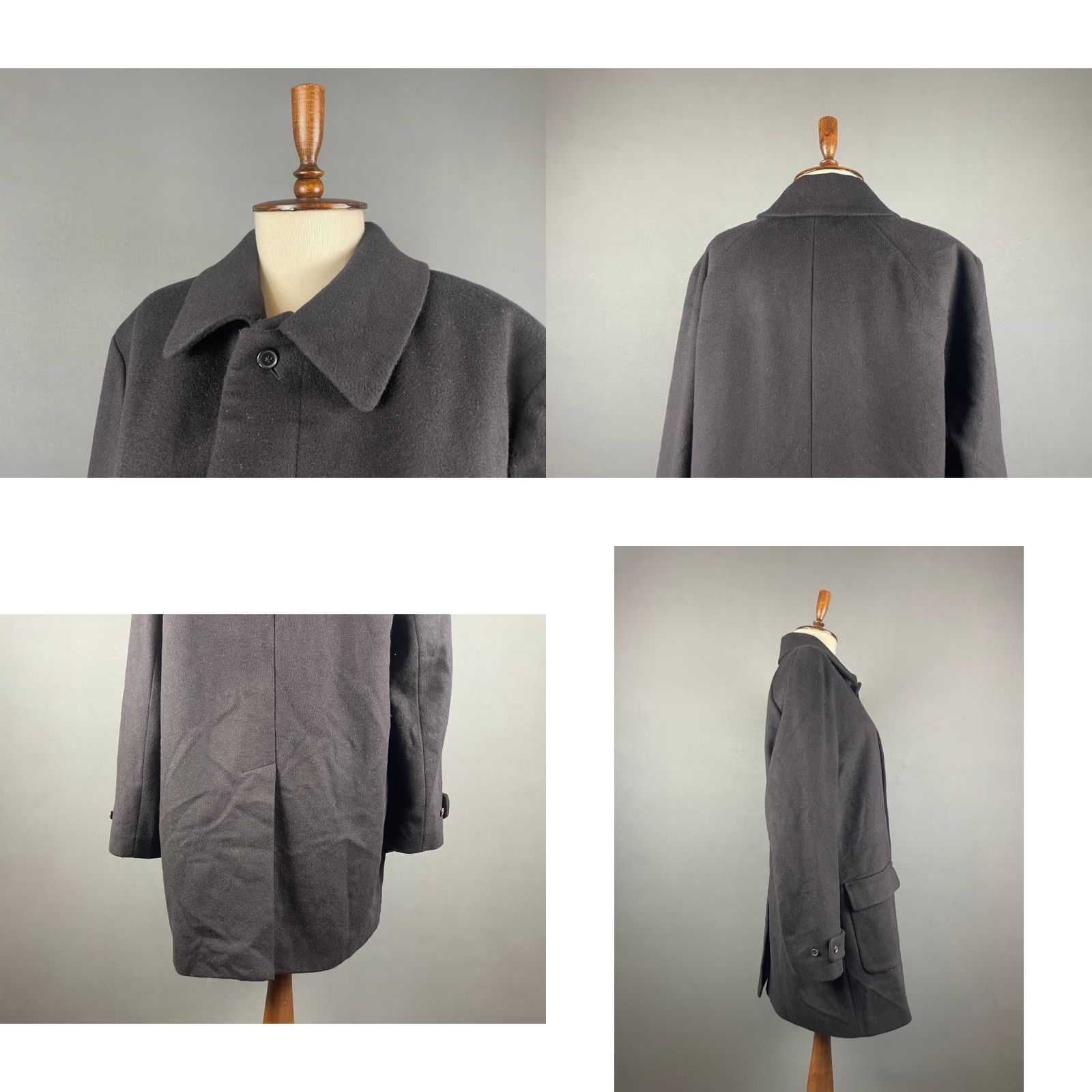 Gieves & Hawkes Gieves & Hawkes Overcoat Black Button Long Sleeve Warm Winter Coat Mens L Regular Wool Classic Size US L / EU 52-54 / 3 - 8 Thumbnail
