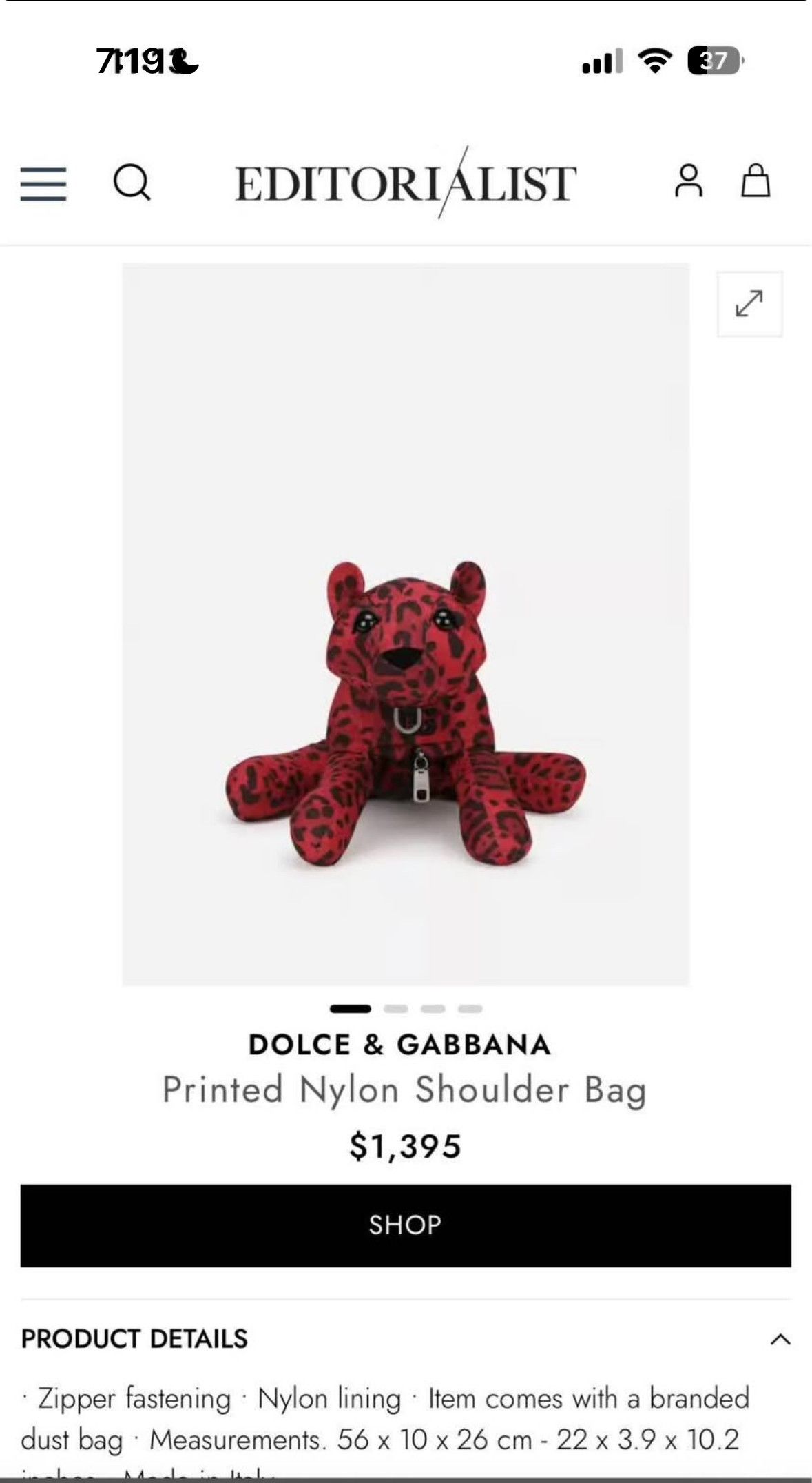 Dolce & Gabbana Rare Dolce & Gabbana Red Leopard Print Shoulder Bag Size ONE SIZE - 1 Thumbnail