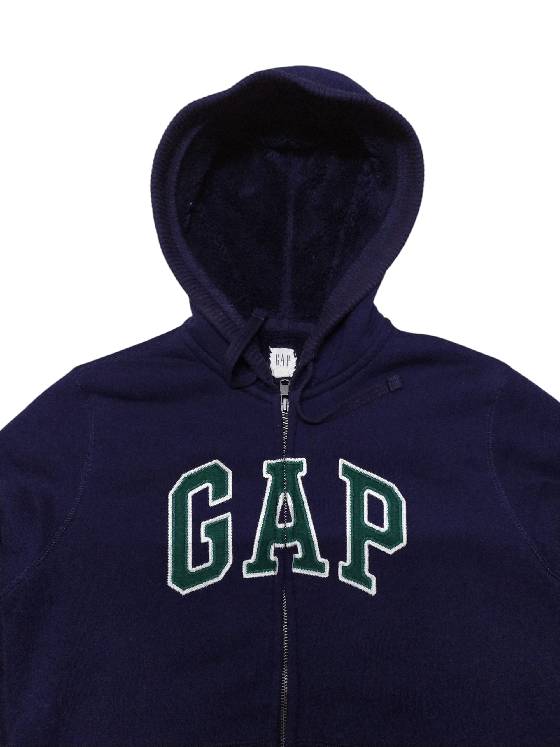 Gap Vintage GAP Big Logo Full Zipper Hoodie Size S / US 4 / IT 40 - 6 Thumbnail