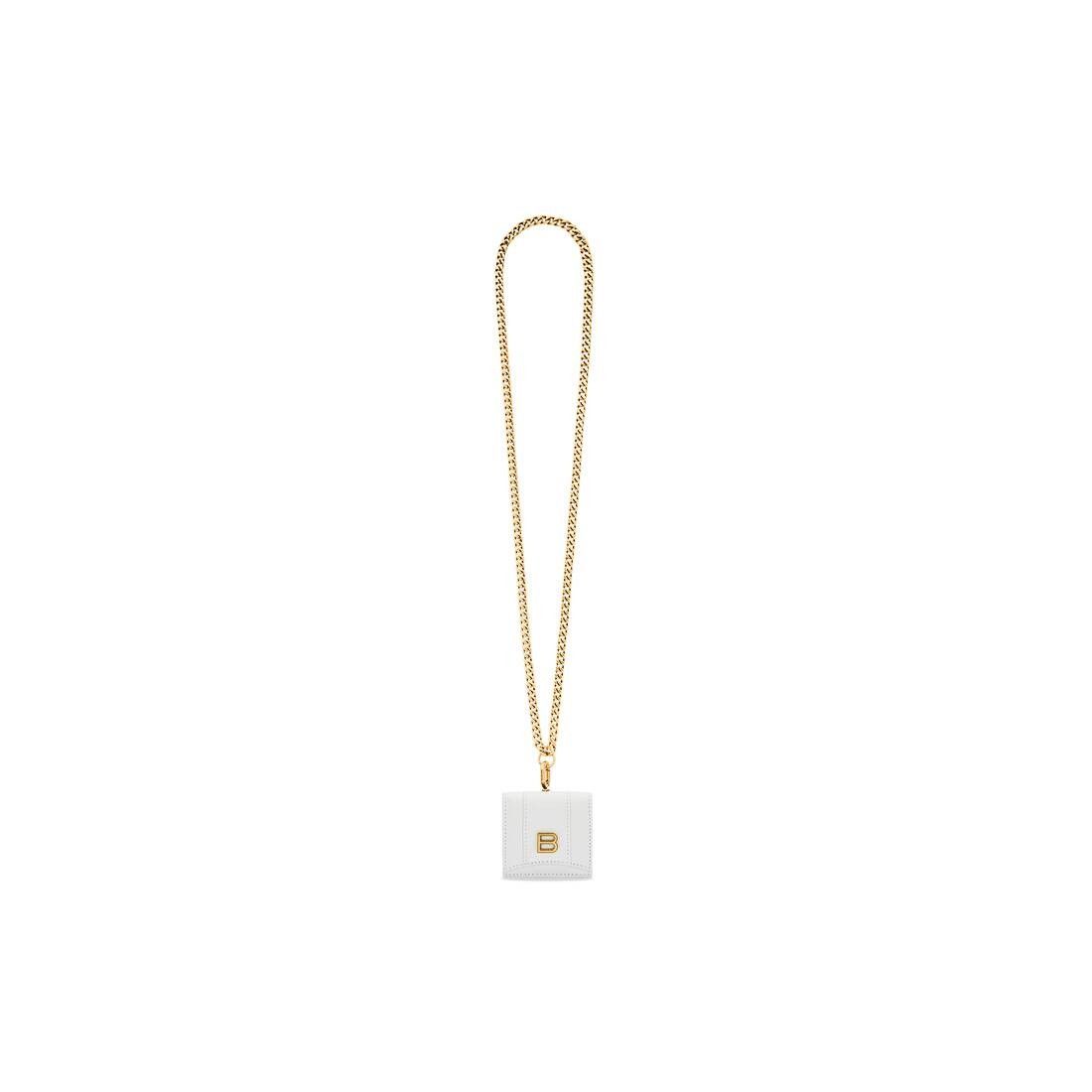 Balenciaga o1mt1gz0425 Size: OS / Hourglass EarPods Holder in White Size ONE SIZE - 1 Thumbnail