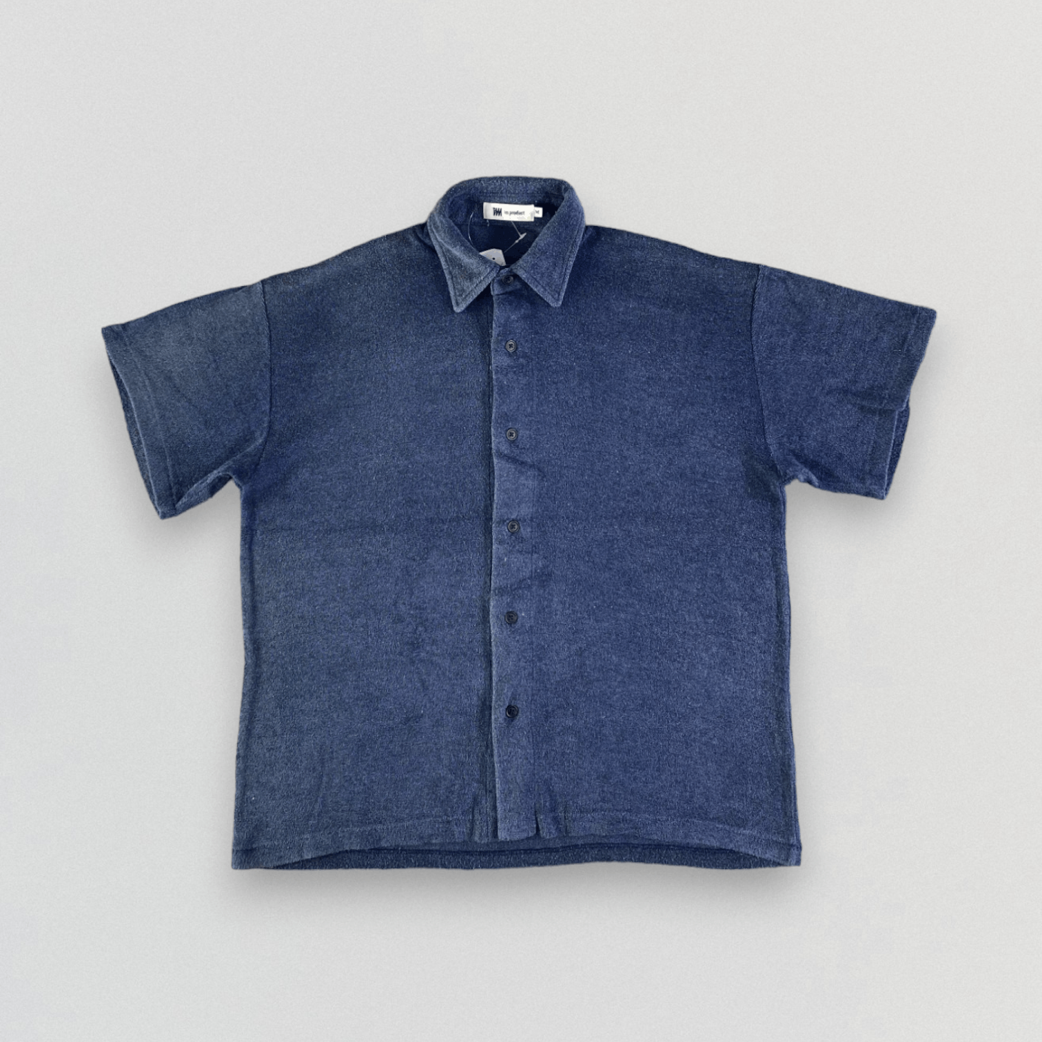 image of Issey Miyake Short Sleeves Shirt in Blue, Men's (Size Medium)