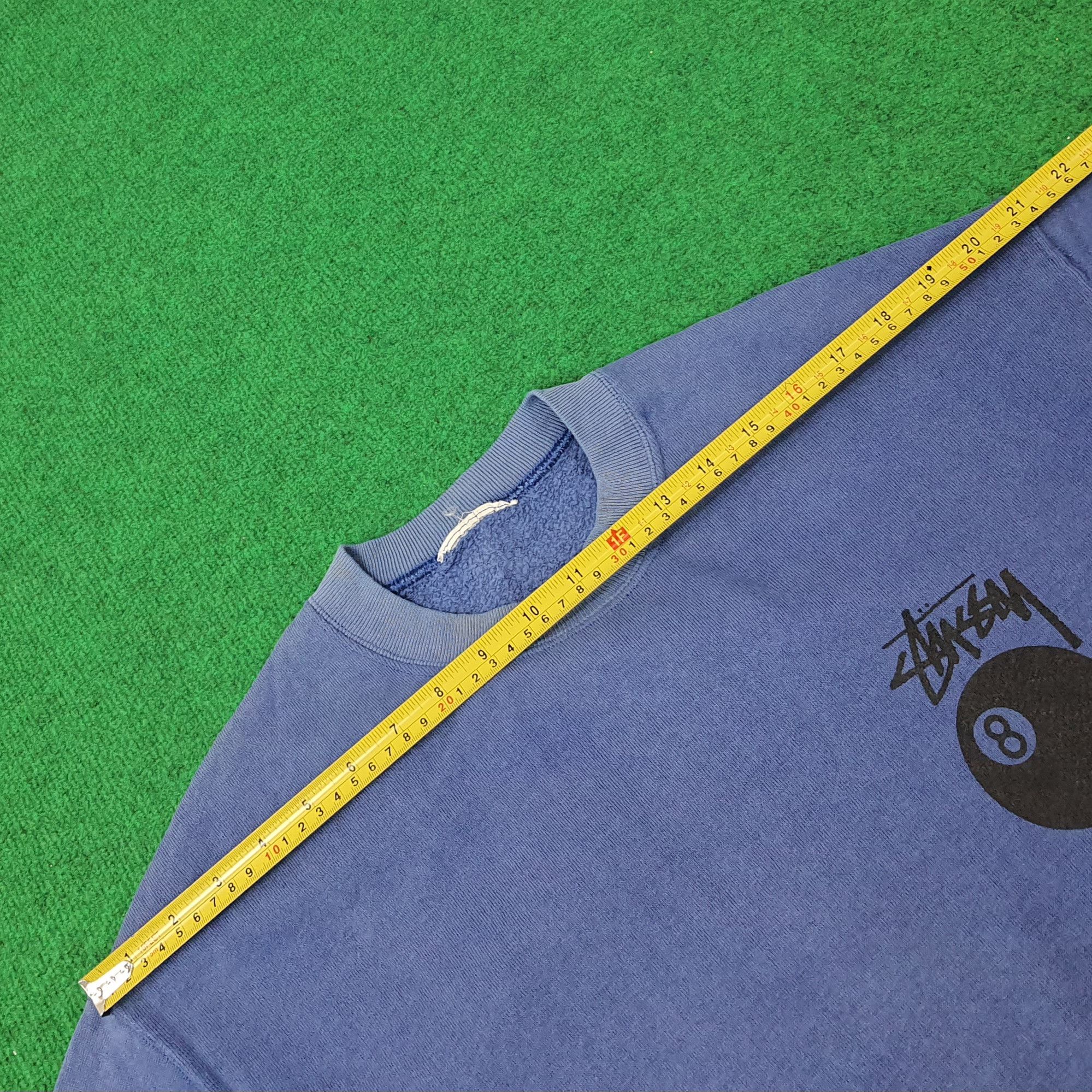 Vintage Vintage Stussy 8 Ball Streetwear Sweatshirts C233N11 Size US M / EU 48-50 / 2 - 5 Thumbnail