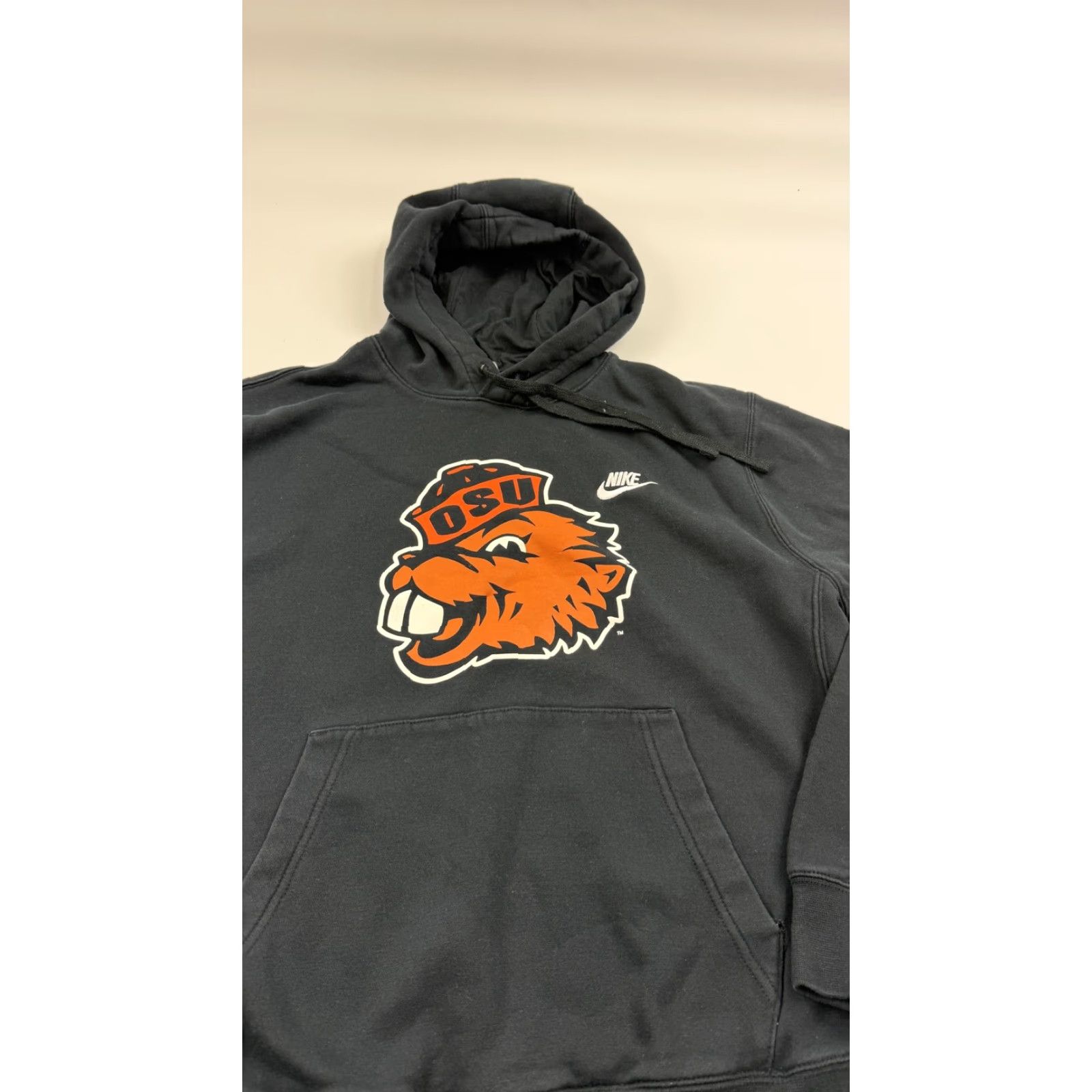 Nike Nike Oregon State Beavers Hoodie Sweatshirt Mens M Black NCAA Pullover Hooded Fleece Kangaroo Pocket University Sportswear Classic 80s 90s Size US M / EU 48-50 / 2 - 4 Thumbnail