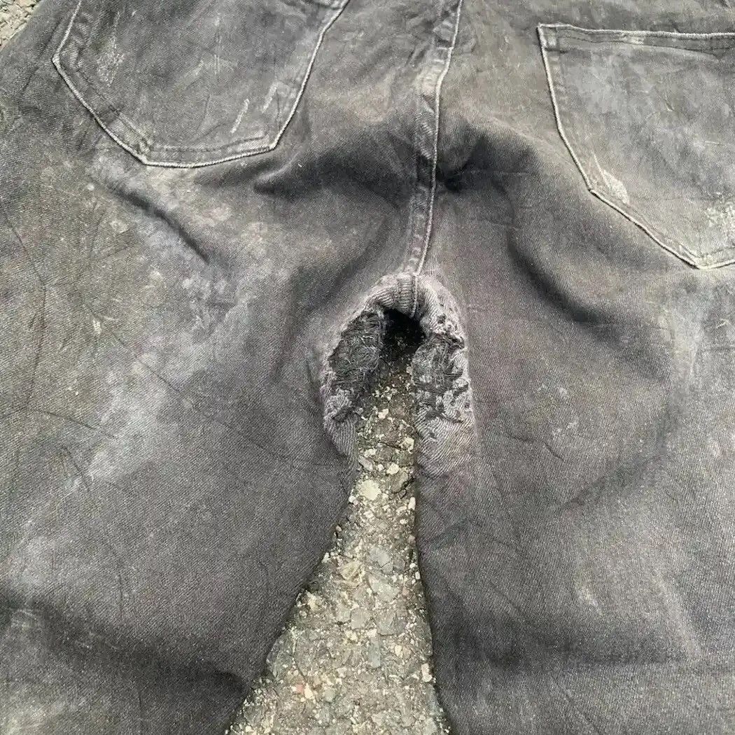 Alexander Wang × Designer × Vintage ALEXANDER WANG TROUSERS STRETCHABLE SPRING WAIST DIRTY FADED Size US 29 - 13 Thumbnail