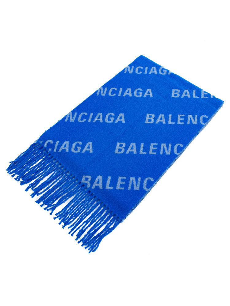 Balenciaga o1bcso1str1024 Size: OS / Allover Logo Macro Scarf Size ONE SIZE - 2 Thumbnail