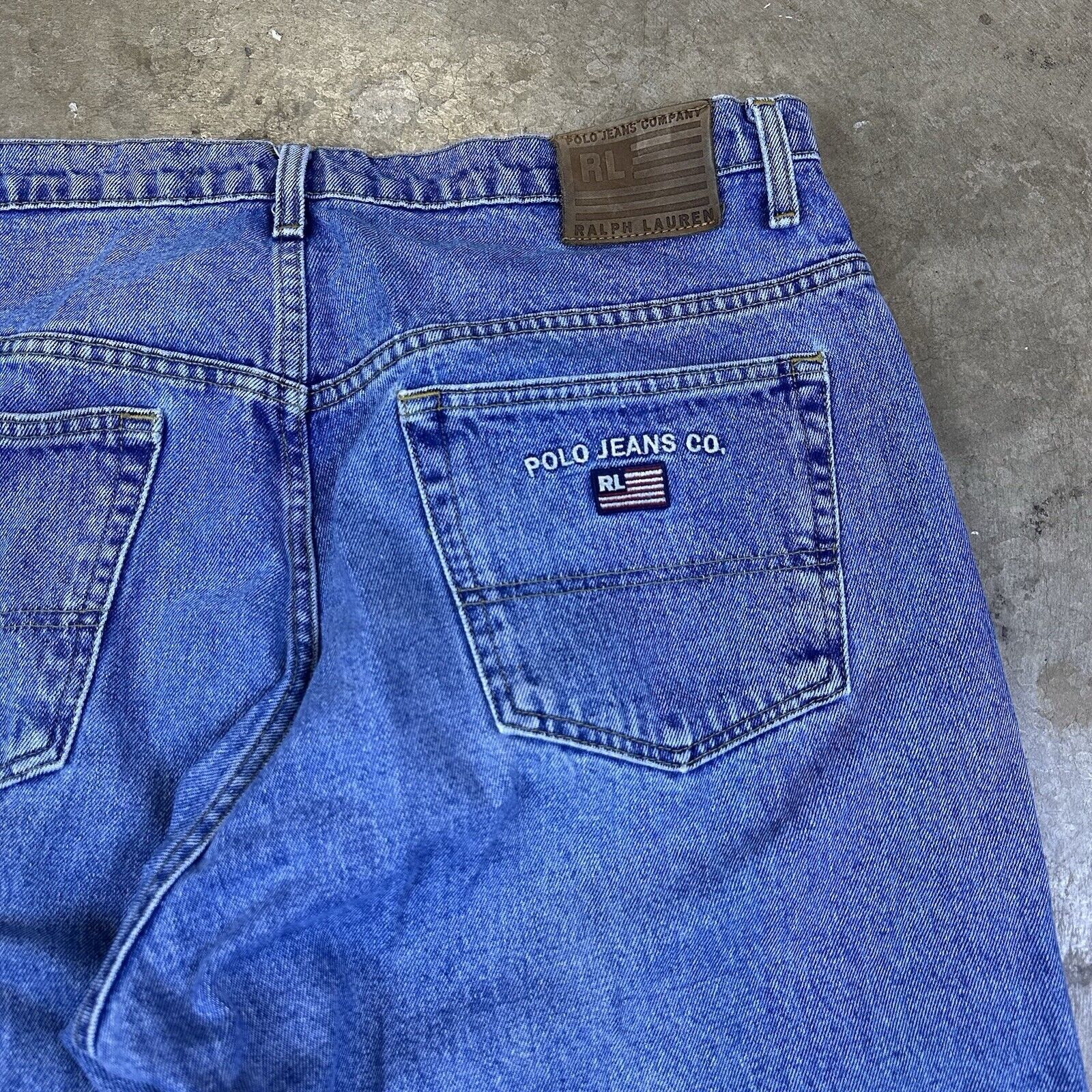 Ralph Lauren × Vintage Vintage Baggy Polo Jeans Co Jeans Size US 38 / EU 54 - 6 Thumbnail