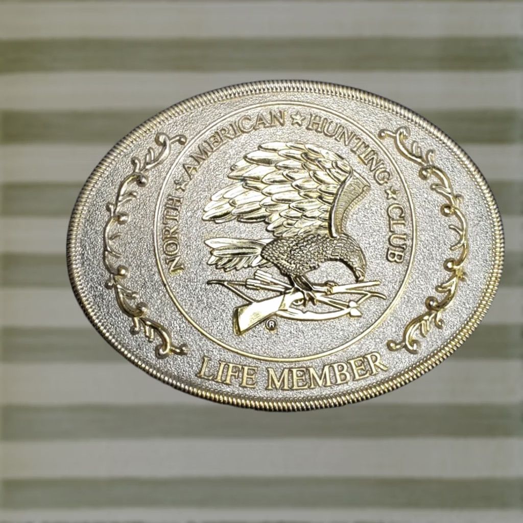 Vintage VINTAGE North American Hunting Club Belt Buckle Eagle Shirt Unbranded Silver 1990s Cowboy Western Adult Unisex Rockabilly Mens Womens Boys Girls Size ONE SIZE - 1 Thumbnail