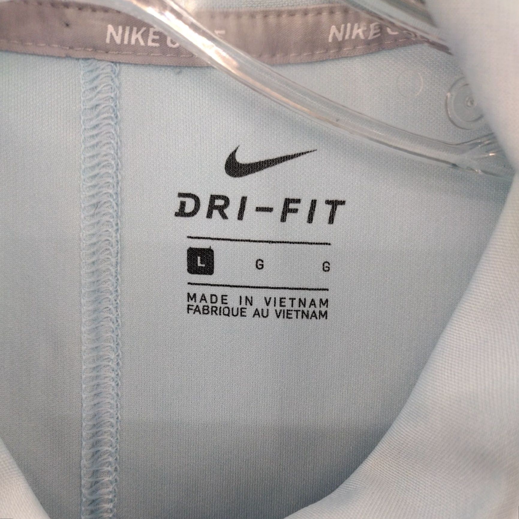 Nike Nike Shirt Womens Large Blue Dri-Fit Short Sleeve Polo Size L / US 10 / IT 46 - 7 Thumbnail