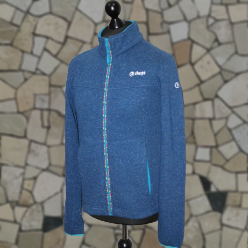 Vintage Sherpa blue full zip jumper jacket active wear Size S Mens Size US S / EU 44-46 / 1 - 1 Thumbnail