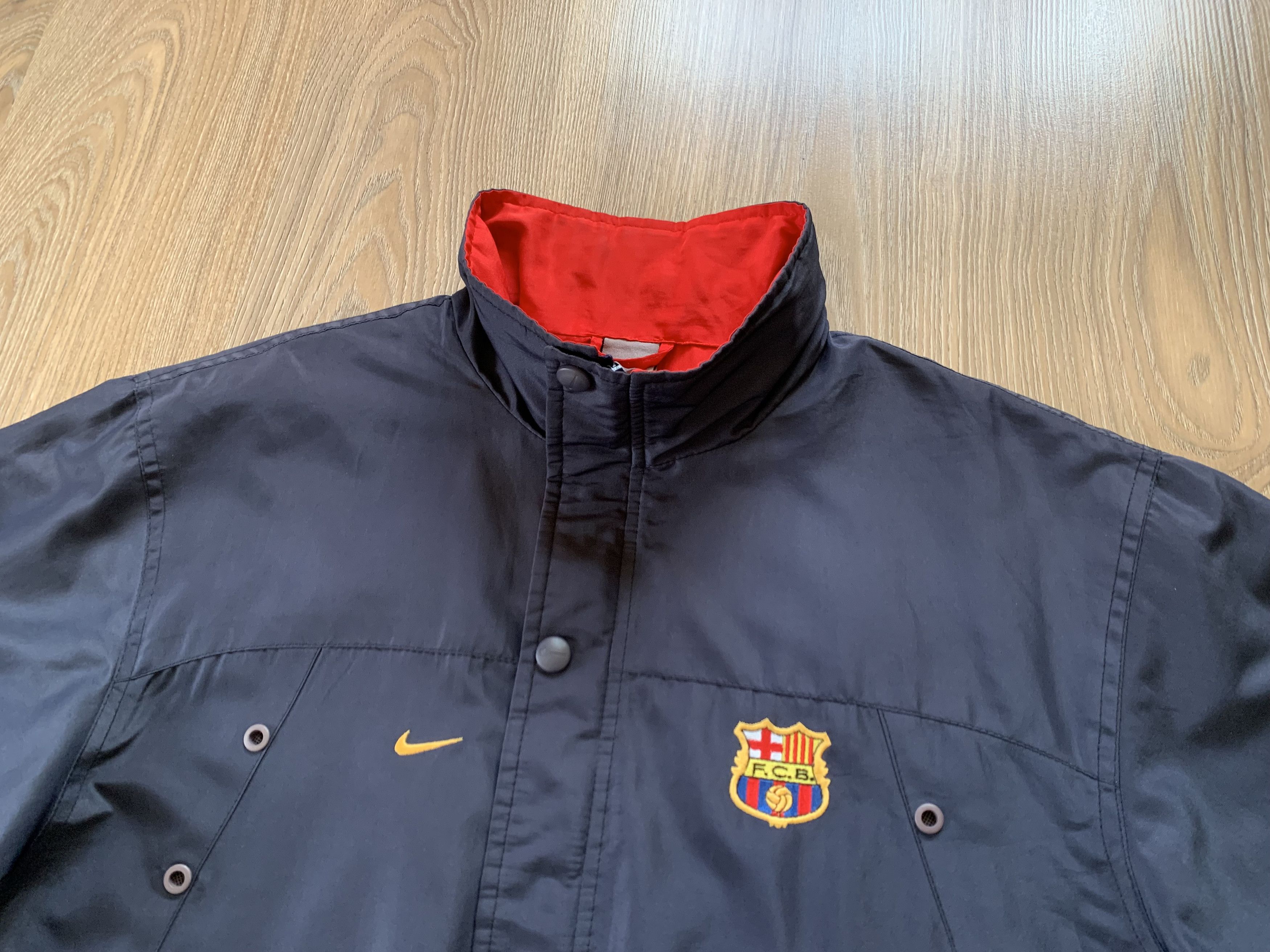 Nike × Vintage Vintage Nike FC Barcelona Light Jacket Size US M / EU 48-50 / 2 - 5 Thumbnail