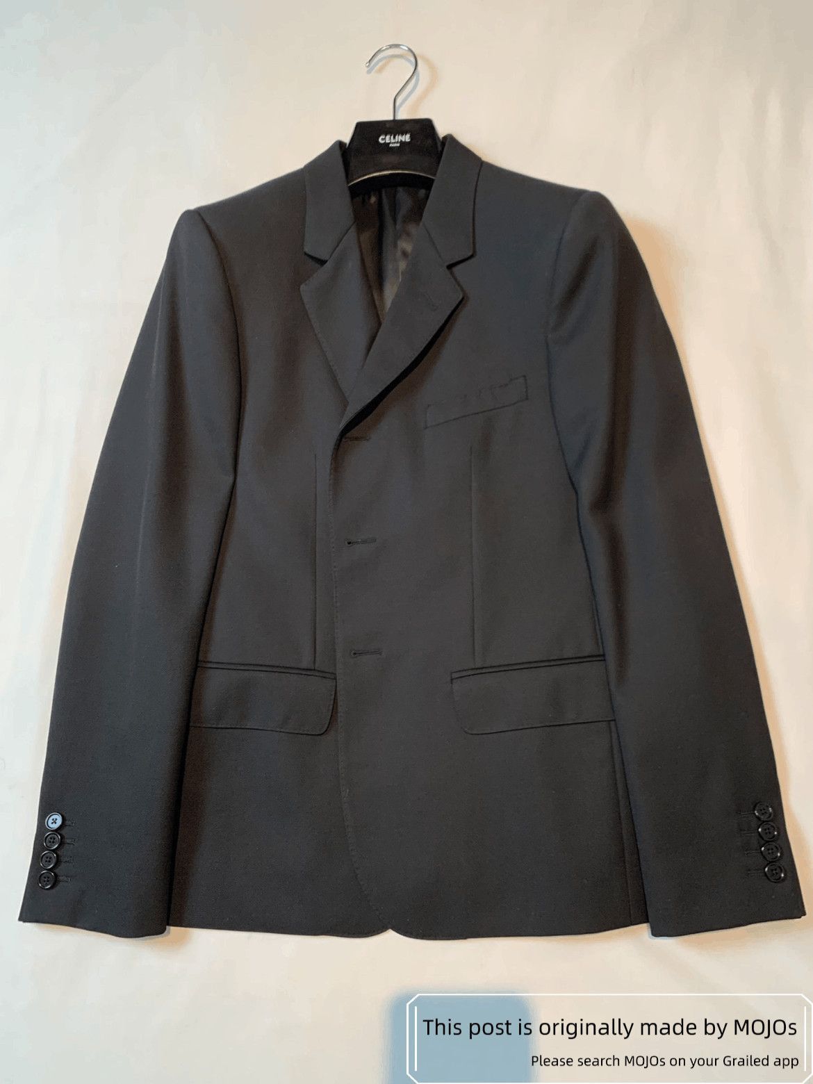 Celine Sz 48 Celine Runway Three Button Jacket Size US M / EU 48-50 / 2 - 1 Thumbnail