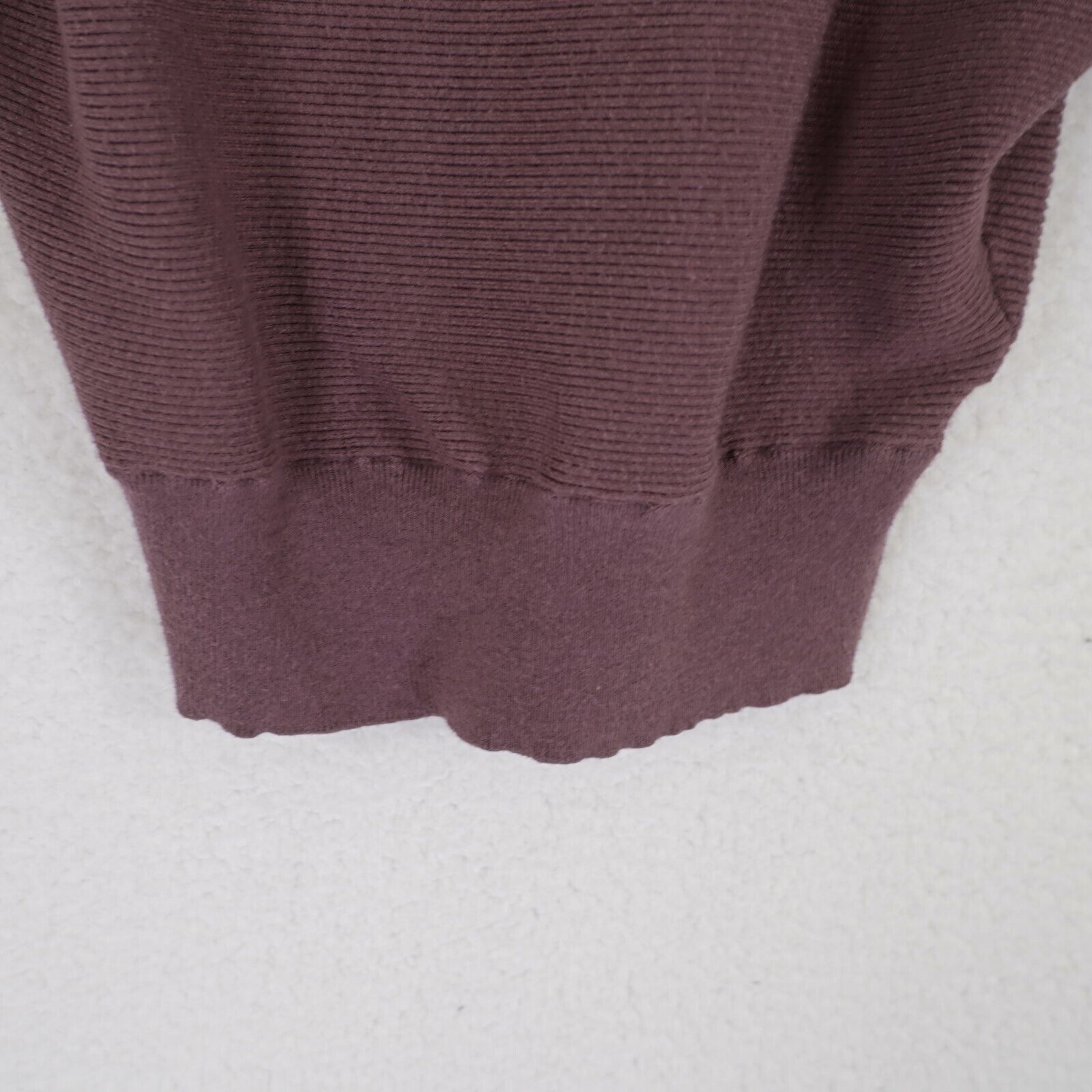 Express Express Small Purple Ribbed Scoop Neck Sweater Rayon Polyest Size S / US 4 / IT 40 - 3 Thumbnail
