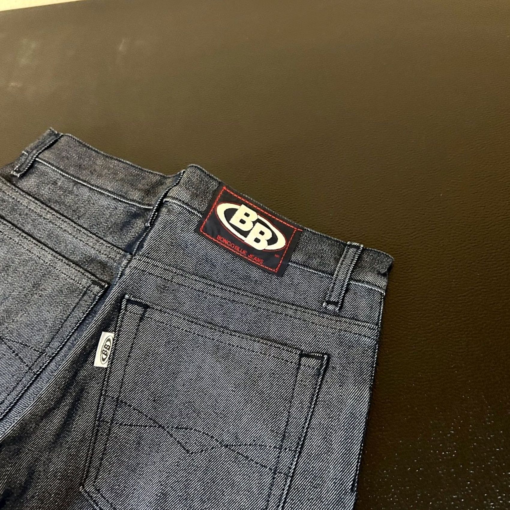 Vintage VINTAGE Bonco Blue Jeans Womens Size 7 Loose Wide Leg 1990s Casual Hip Hop Denim Blue Size 28" / US 6 / IT 42 - 4 Thumbnail