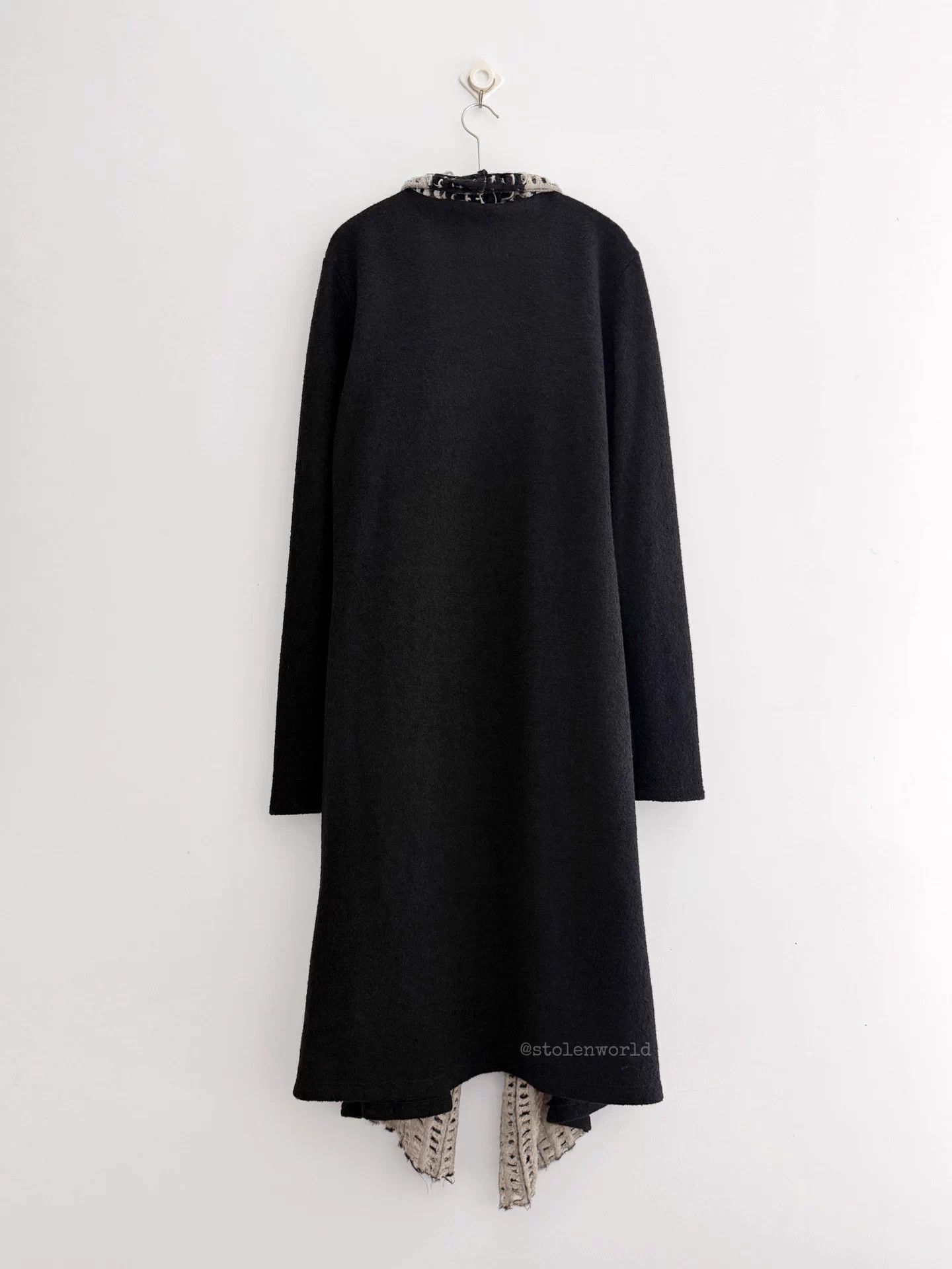 Limi Feu Limi feu gray black spliced lace wool cardigan S Size S / US 4 / IT 40 - 6 Thumbnail