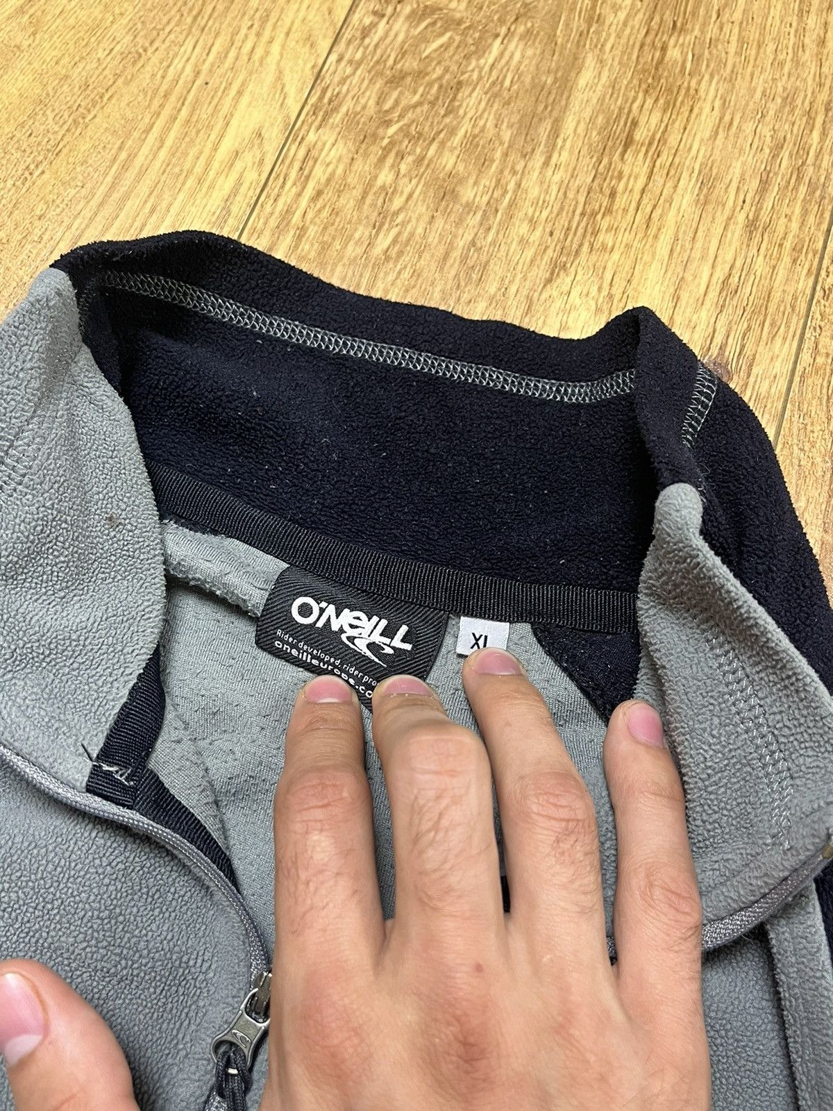 O'Neill × Vintage 90s O'Neil Vintage Surf Fleece Big Logo Jacket Teddy Size US L / EU 52-54 / 3 - 3 Thumbnail