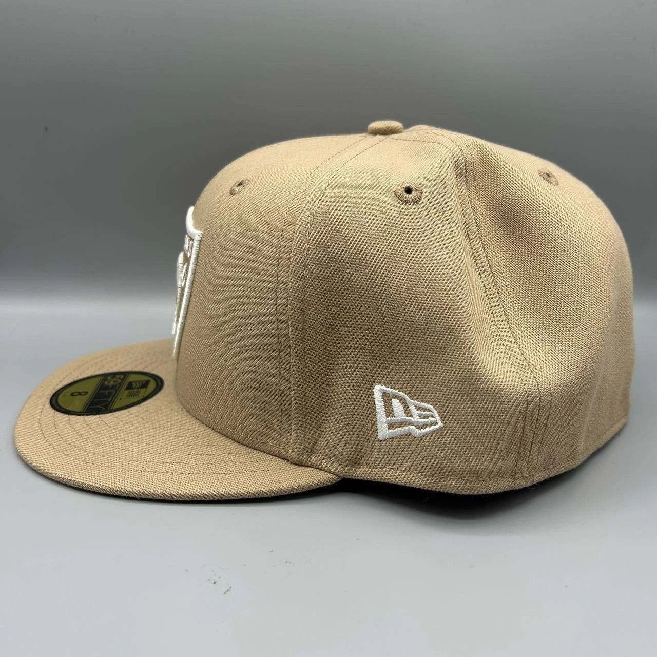 New Era Las Vegas Raiders Hat Men 8 Brown Embroidered Fitted Cap New Size ONE SIZE - 6 Thumbnail