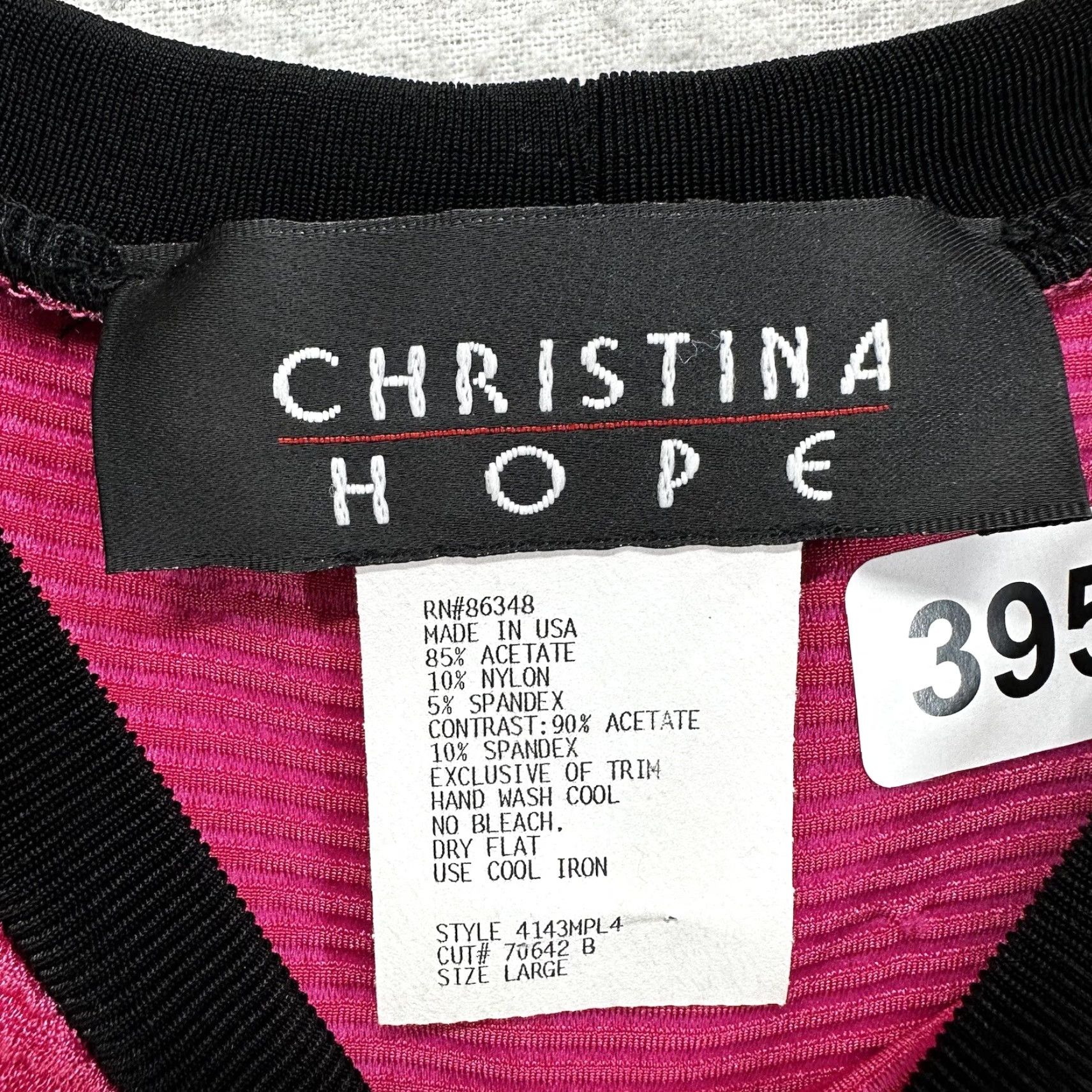 Vintage VINTAGE Christina Hope Womens Tank Top Sleeveless Magenta Vintage 90s Casual Party USA Size L / US 10 / IT 46 - 7 Thumbnail