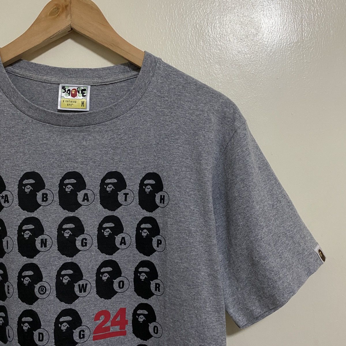 Bape Bape 2017 — 24th Anniversary Ape Heads A-Z Tee Size US M / EU 48-50 / 2 - 3 Thumbnail