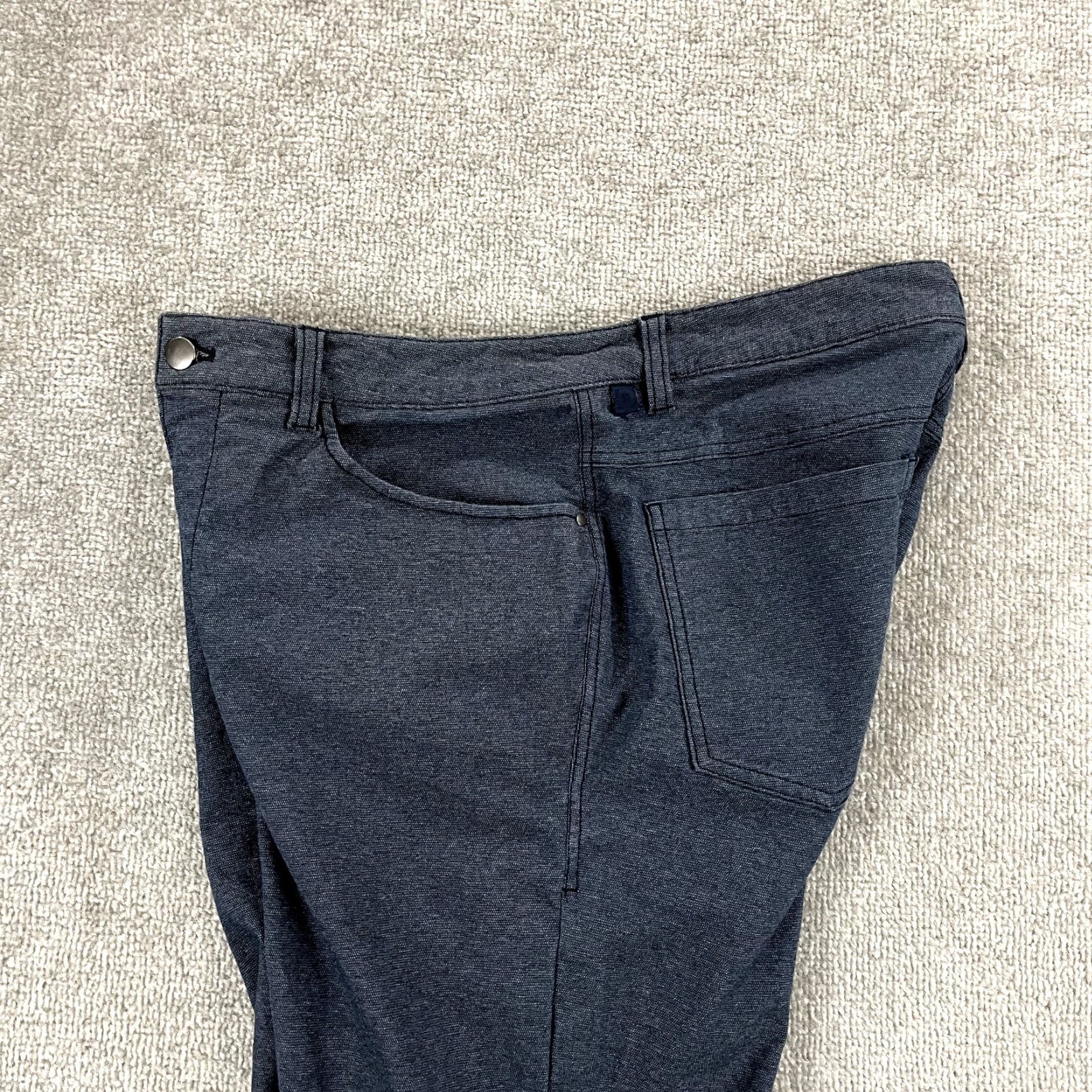 Lululemon LULULEMON Pants Slim Straight Indigo Blue Chino 33x31 Men 33 Slim Composite Cotton Blend 5-Pocket Size US 33 - 3 Thumbnail