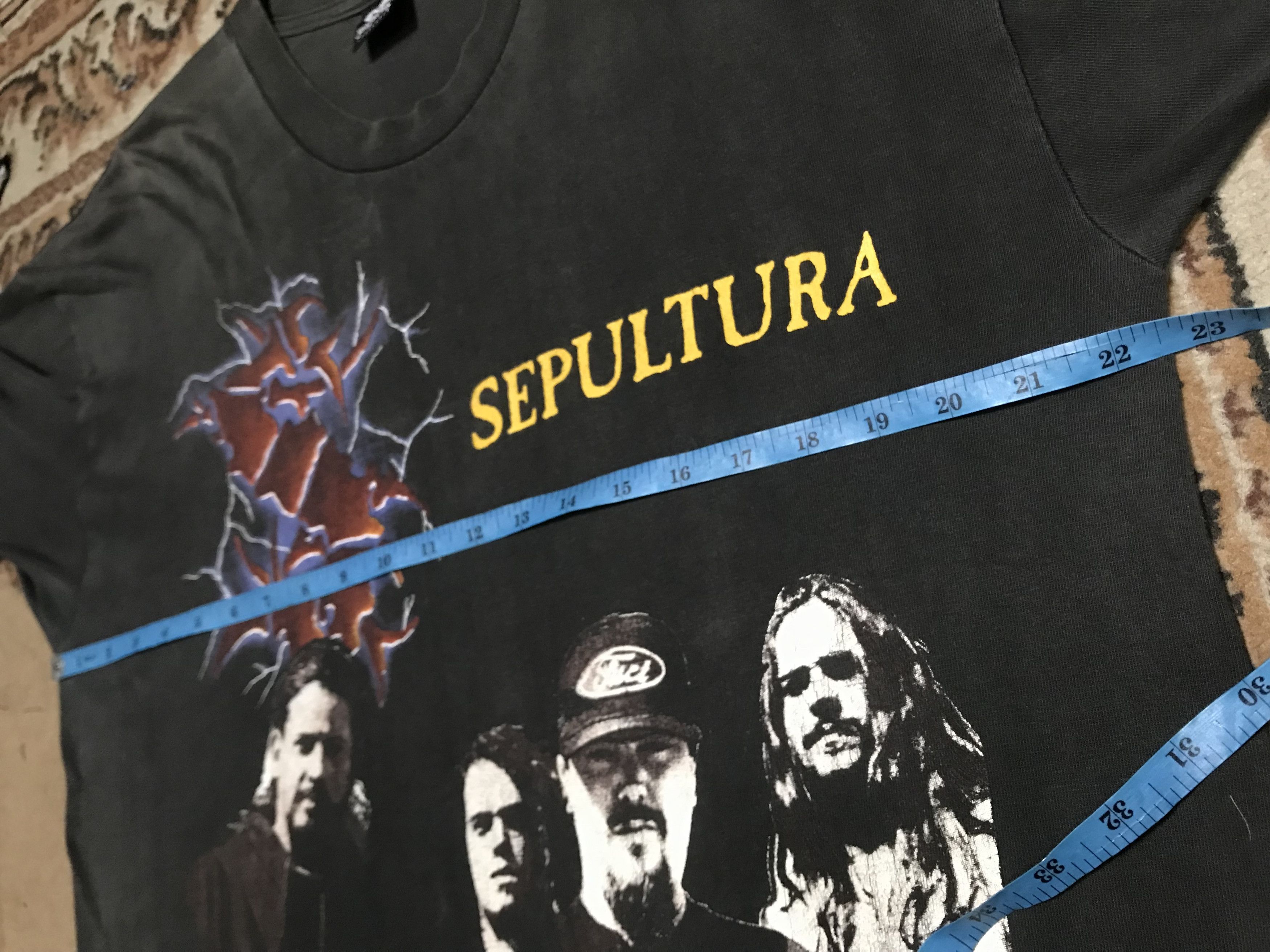 Band Tees Sepultura Nailbomb Pantera Deicide Entombed Soulfly Slayer Size US L / EU 52-54 / 3 - 25 Thumbnail