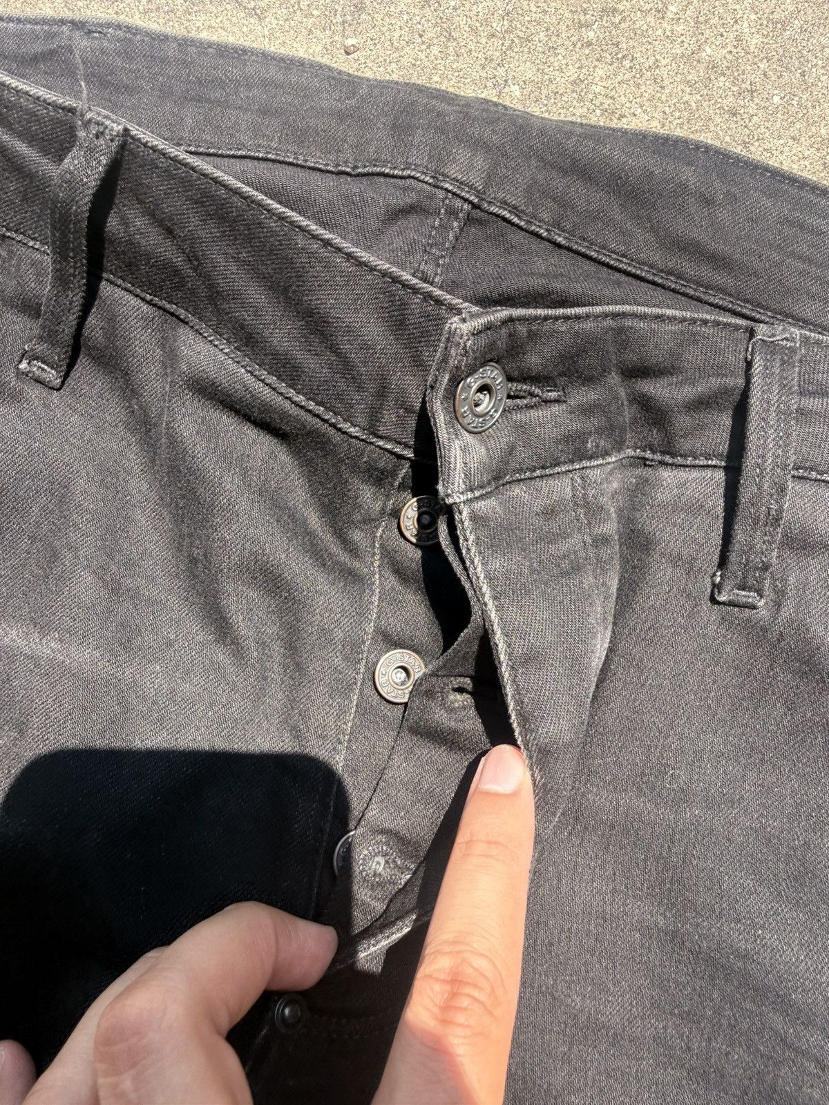 G-Star G-STAR 3D Cut Low tapered Men's Button Fly Stretch Black Size US 36 / EU 52 - 3 Thumbnail