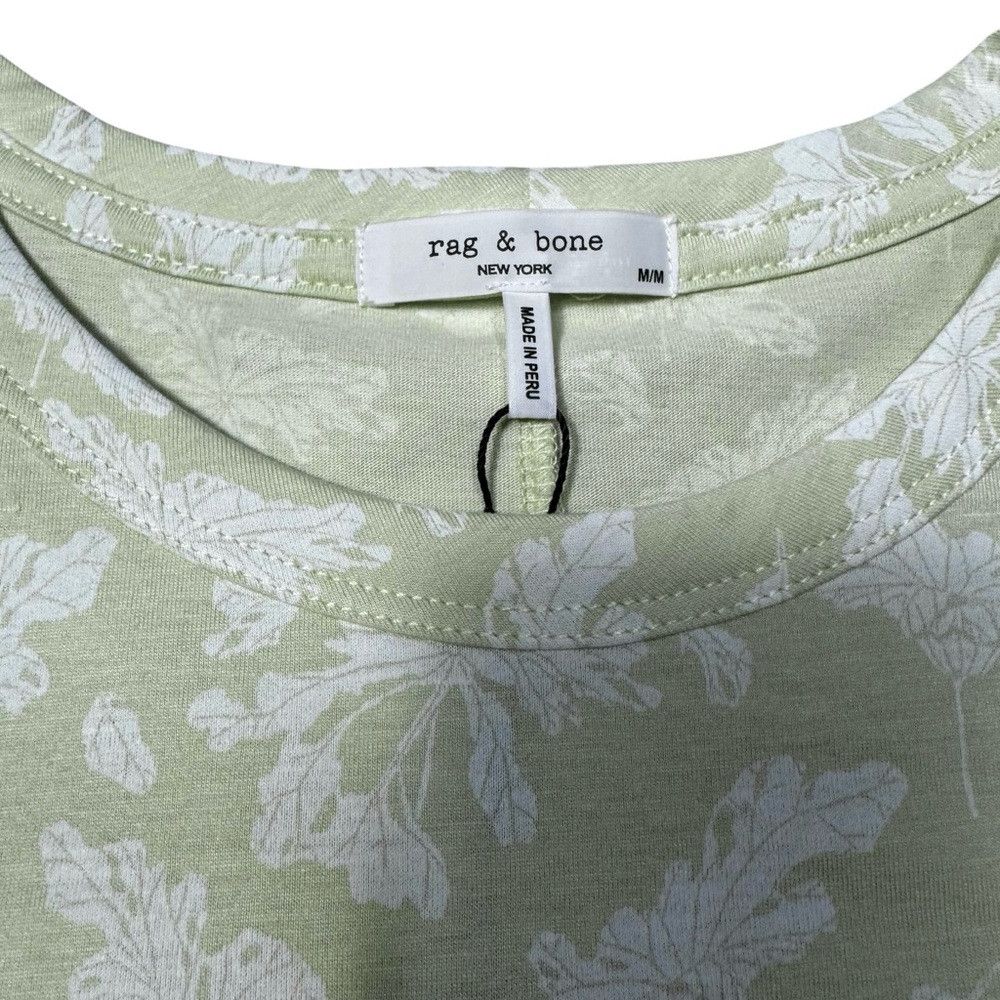 Rag & Bone NWT New $118 Rag & Bone Summer Leaf Cotton T-Shirt Size M Size M / US 6-8 / IT 42-44 - 5 Thumbnail