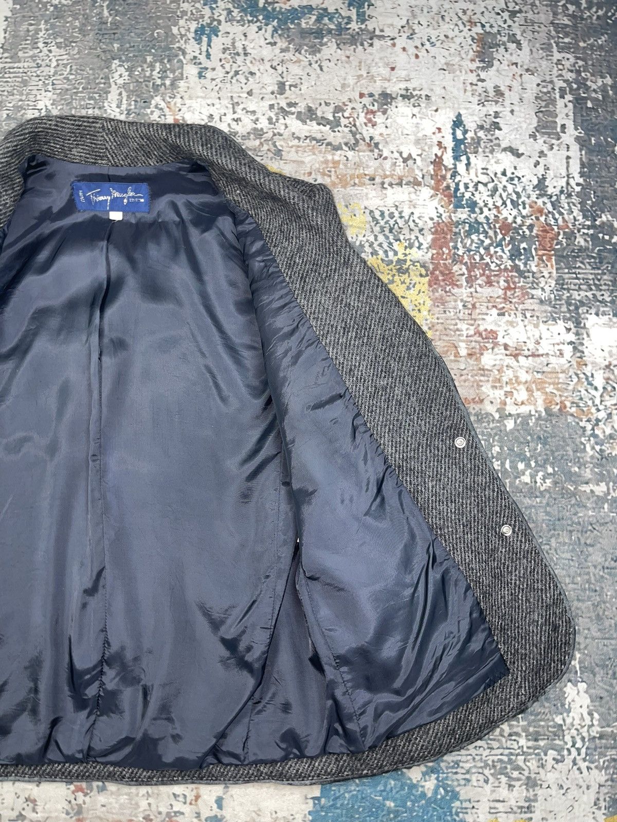 Thierry Mugler Thiery Mugler Wool Tweed Leather Trim Jackets Size M / US 6-8 / IT 42-44 - 9 Thumbnail