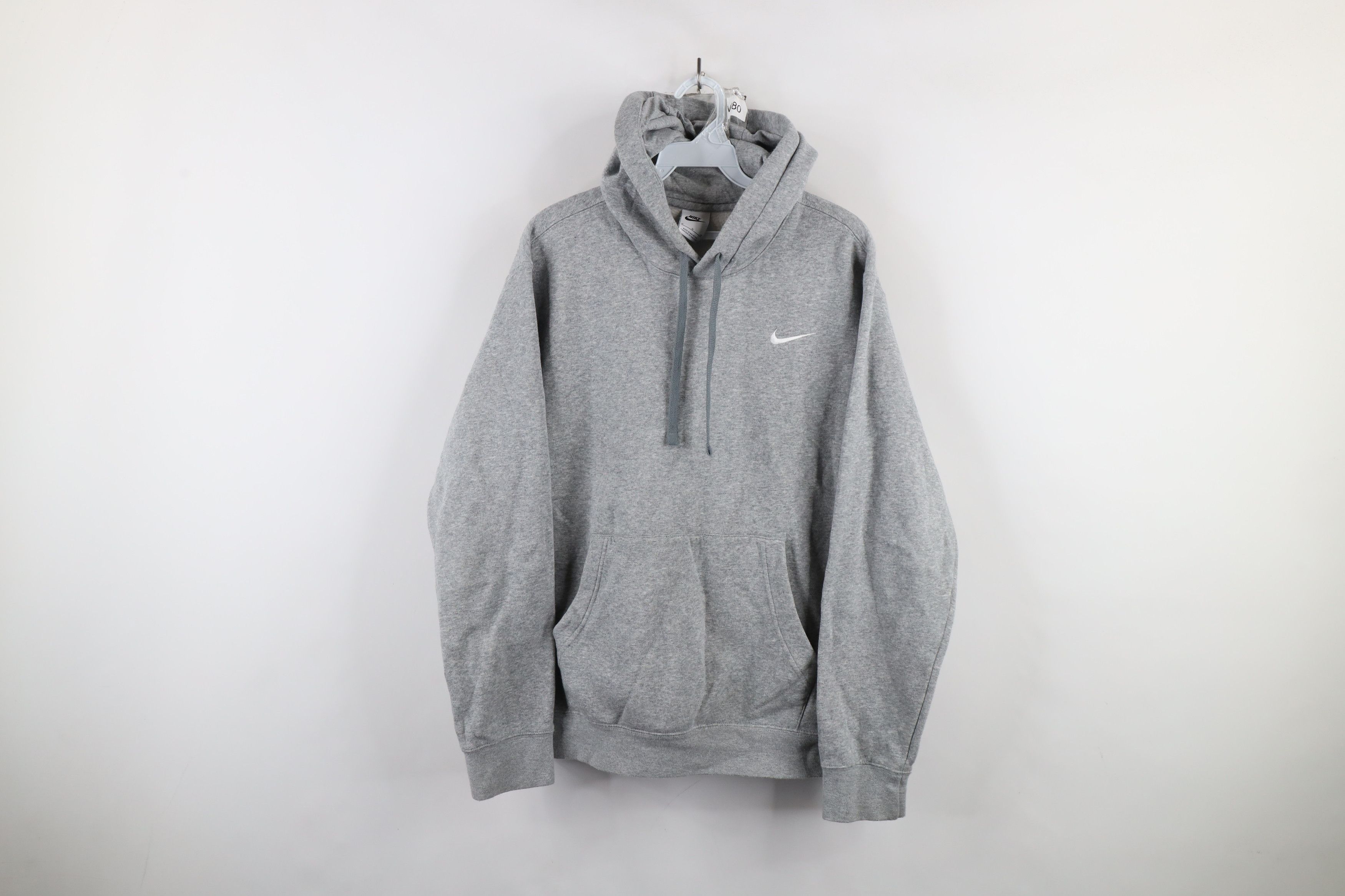 Nike × Vintage Vintage Y2K Nike Scott Mini Swoosh Hoodie Sweatshirt Gray Size US M / EU 48-50 / 2 - 1 Thumbnail