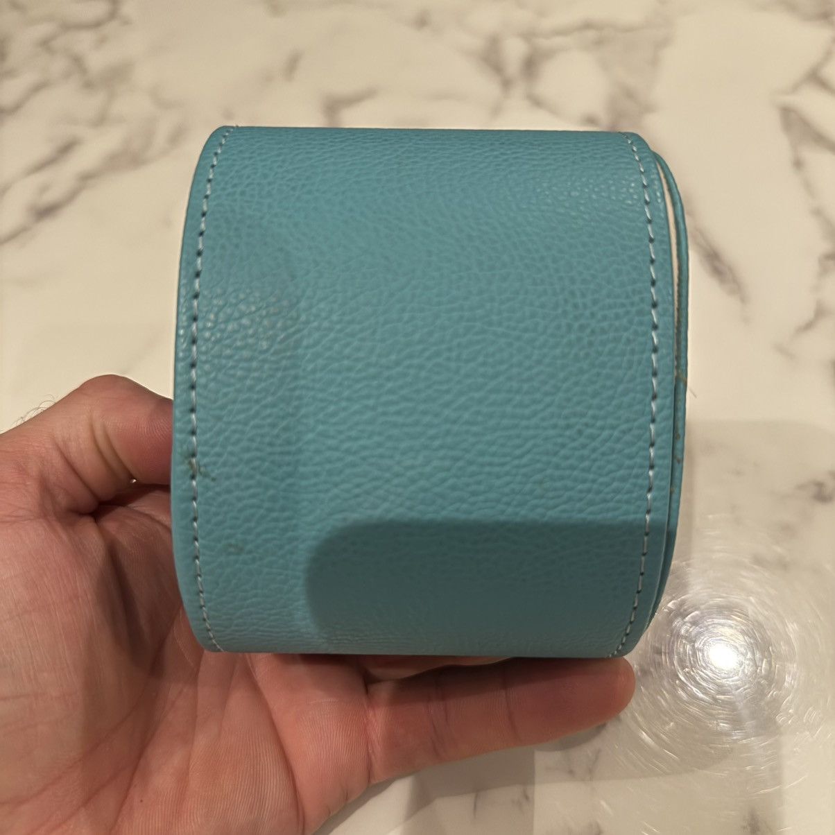ZENITH Zenith x Bhindi Leather Watch Travel Case in Tiffany Blue Size ONE SIZE - 4 Thumbnail