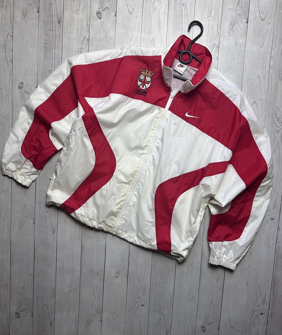 Vintage Vintage Nike England Athletics track jacket size S rare Size US S / EU 44-46 / 1 - 1 Thumbnail