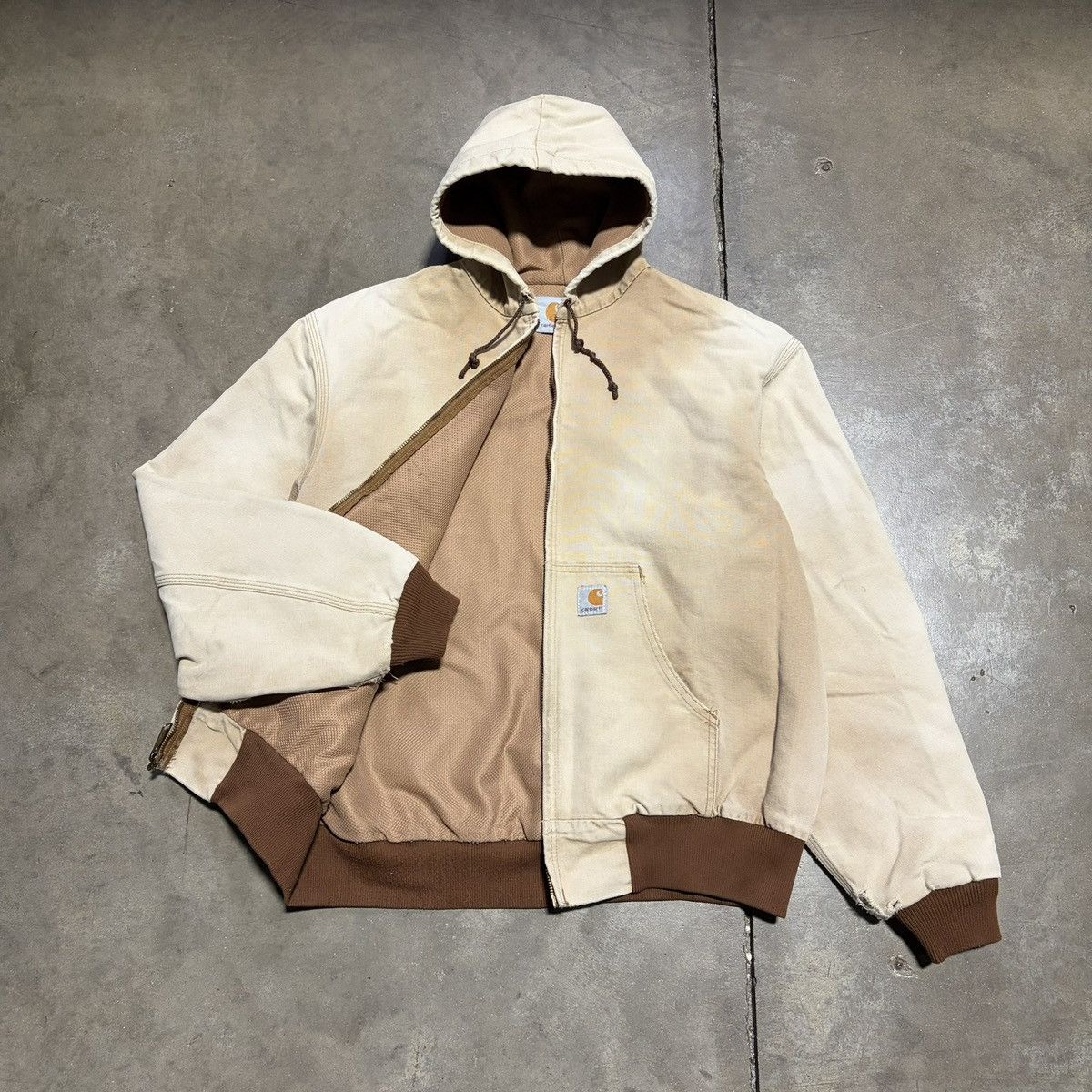 Carhartt Vintage 90s Carhartt Hooded Jacket Thermal Line JR106 J03 Size US XL / EU 56 / 4 - 9 Thumbnail