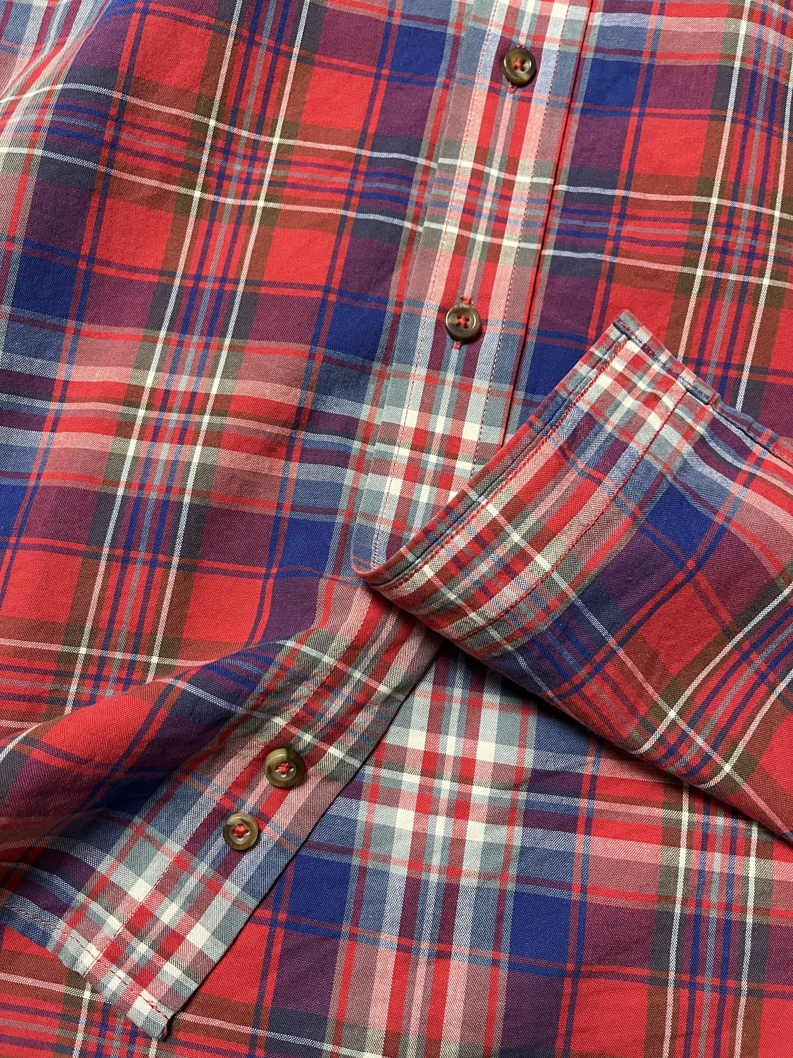 Designer × Kansai Yamamoto × Vintage KANSAI YAMAMOTO BUTTON DOWN PLAID SHIRT Size US M / EU 48-50 / 2 - 3 Thumbnail
