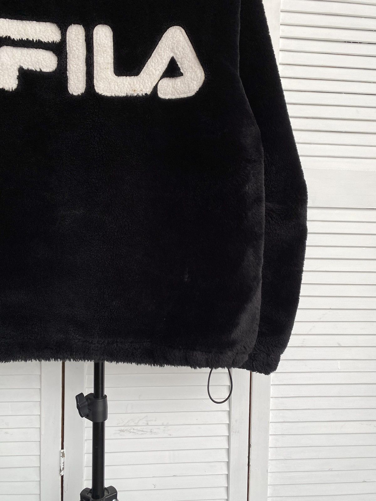 Fila Vintage FILA Sherpa Fleece Jacket Big Back Logo Oversized Size US M / EU 48-50 / 2 - 8 Thumbnail