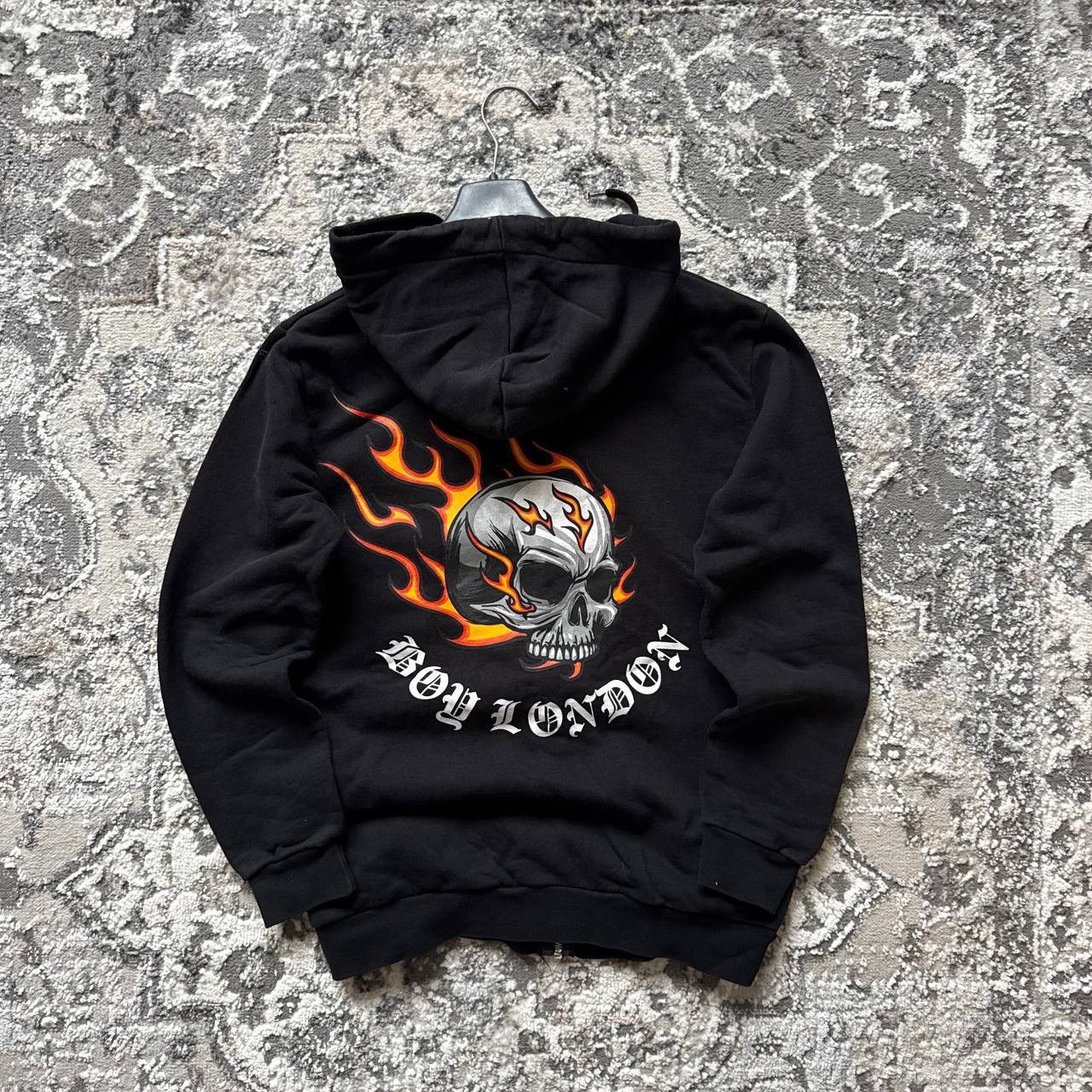 Boy London Vintage Boy London big logo skull flames zip up hoodie Size US S / EU 44-46 / 1 - 4 Thumbnail