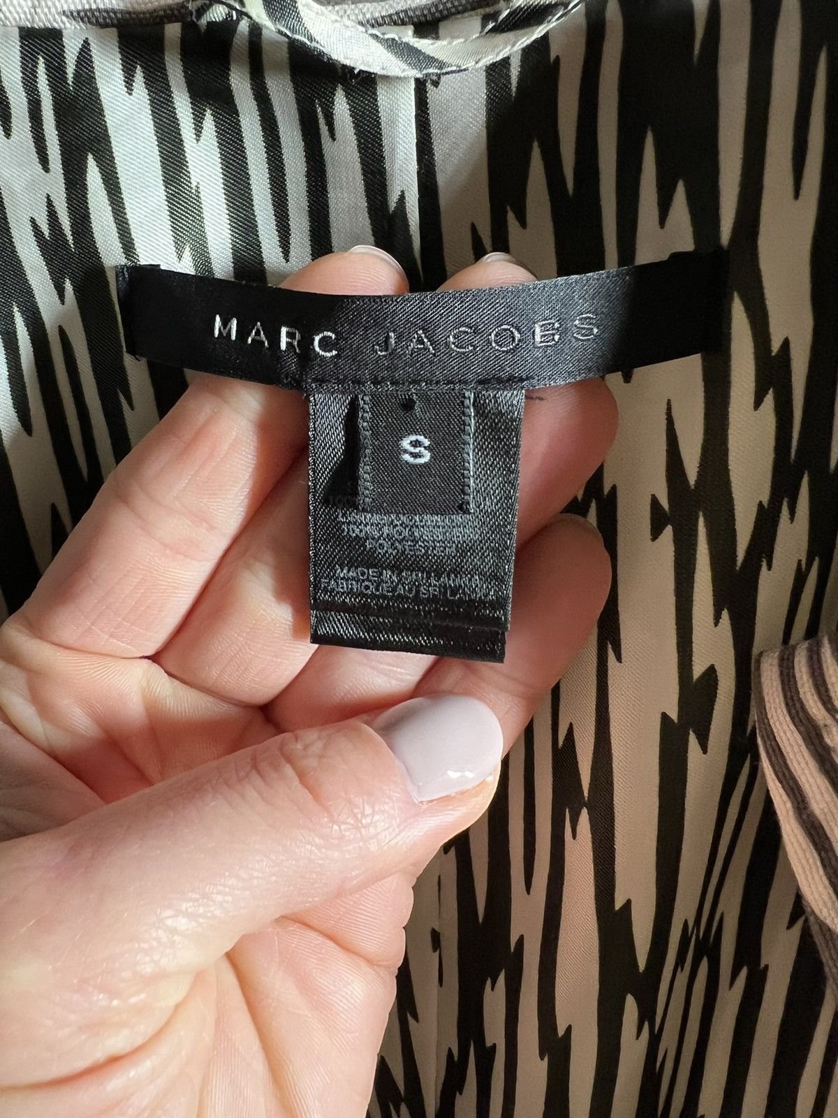 Marc Jacobs Marc Jacobs Trench Coat – Size S, Abstract Pattern, Great Condition Size S / US 4 / IT 40 - 8 Thumbnail