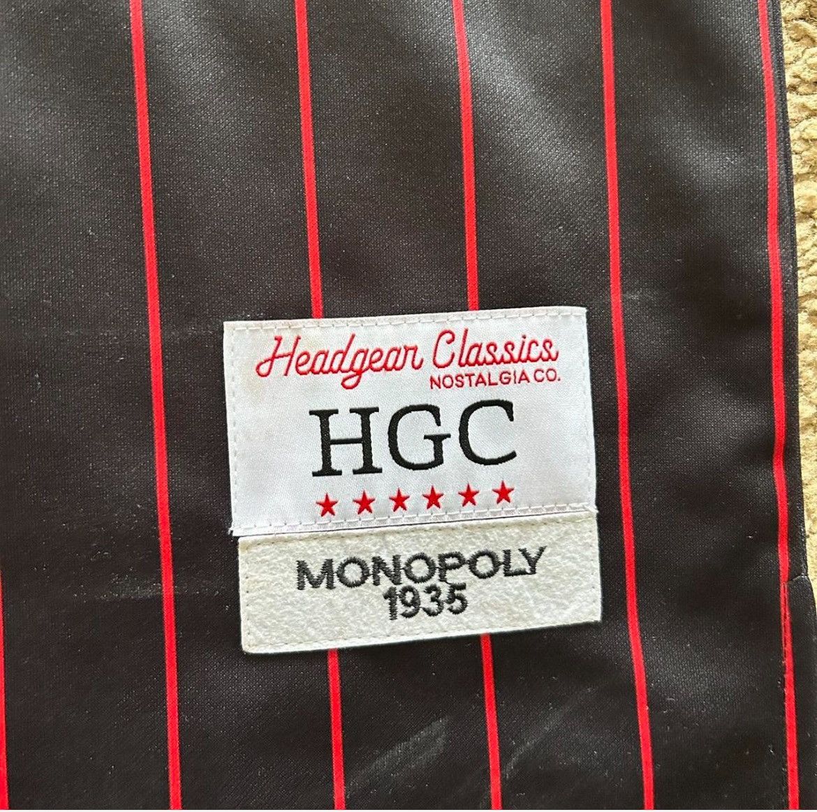 Other Custom Black and Red Striped Monopoly Jersey Size US L / EU 52-54 / 3 - 5 Thumbnail