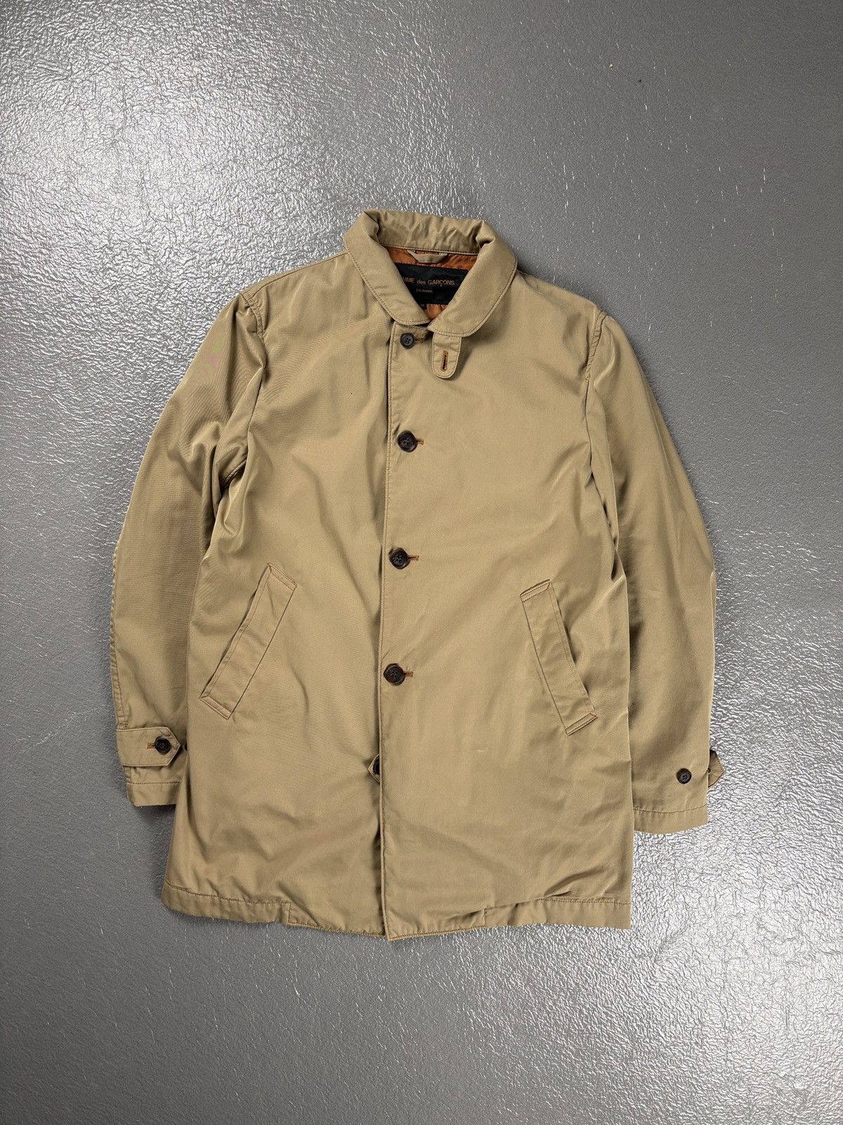 Comme des Garcons Comme des Garcons AW15 Homme Button Up Coat Beige Size US M / EU 48-50 / 2 - 1 Thumbnail
