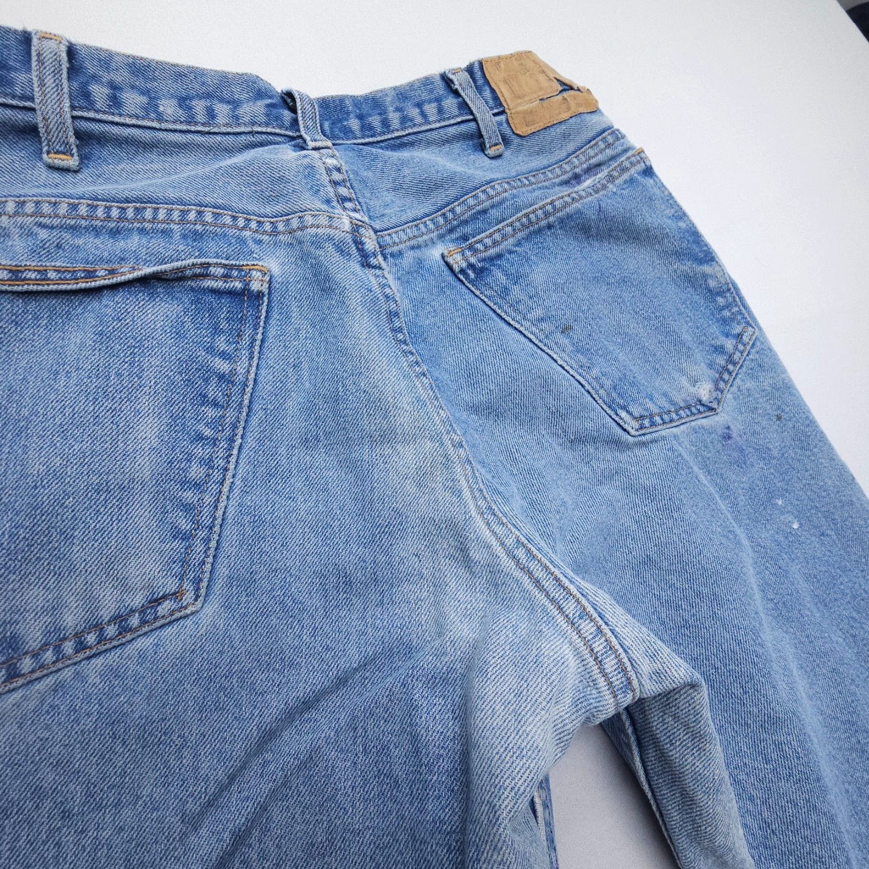 JCPenney VTG JCPenney Plain Pockets Jeans Mens 31 x 29 Bootcut 5-Pocket Denim Blue 90s 80s USA Regular Mens Size US 31 - 3 Thumbnail