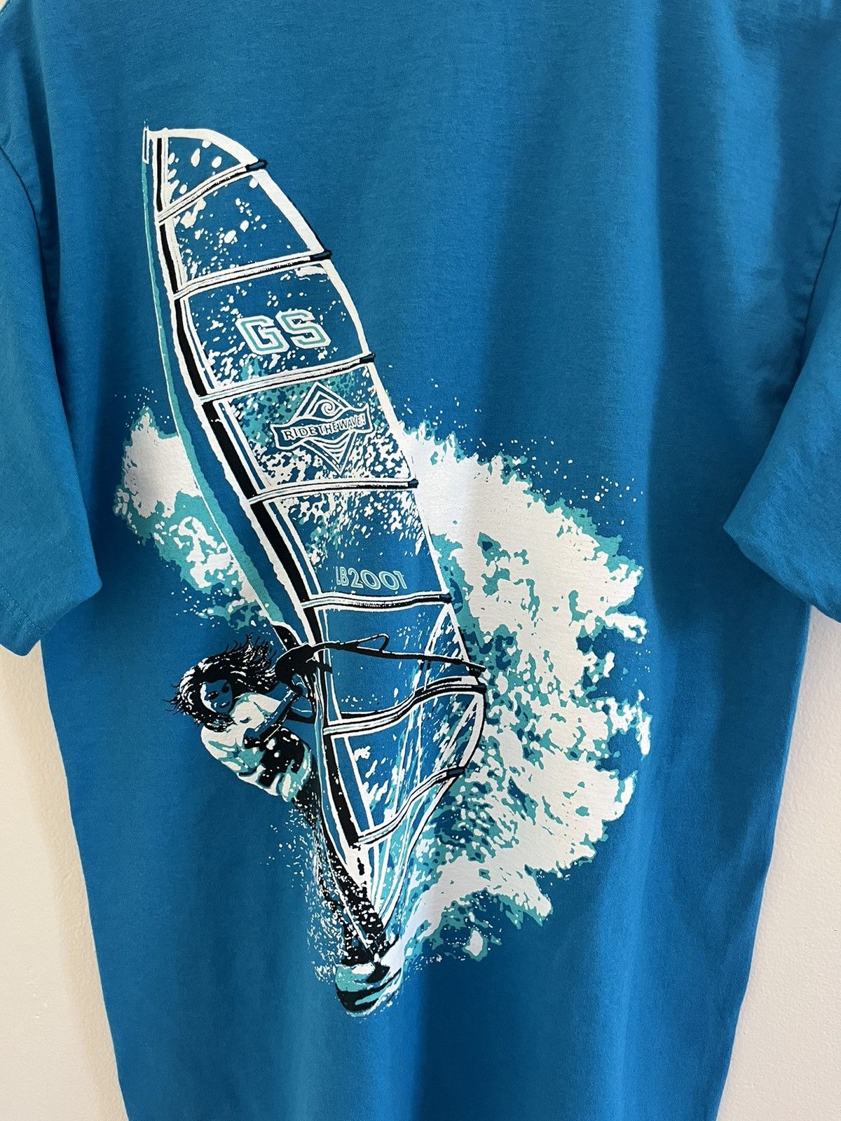 Vintage Vintage Ride The Wave Surf Style T-Shirt Little Brownies Tag Size US L / EU 52-54 / 3 - 3 Thumbnail