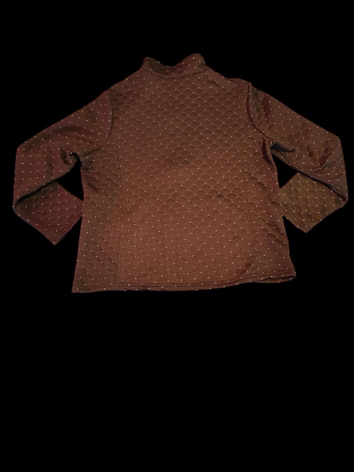 Designer Stylish Quilted Black Jacket by Emily Daniels Size L / US 10 / IT 46 - 4 Thumbnail