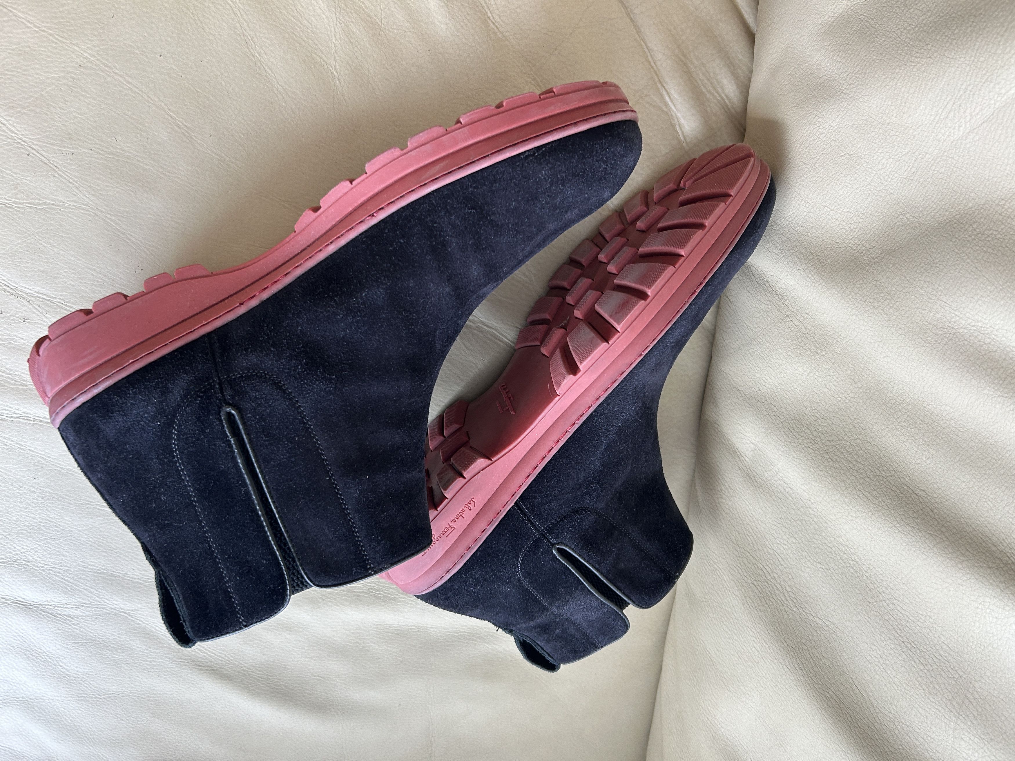 Salvatore Ferragamo Phil Suede Chelsea Boot Size US 12 / EU 45 - 3 Thumbnail