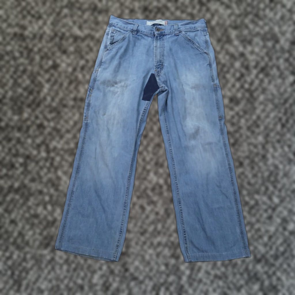 Levi's VINTAGE Levi's Loose Carpenter Jeans Mens 32x28 Distressed Denim Skater Baggy Levi's 550 80s 90s Streetwear Mens Jeans Size US 32 / EU 48 - 1 Thumbnail